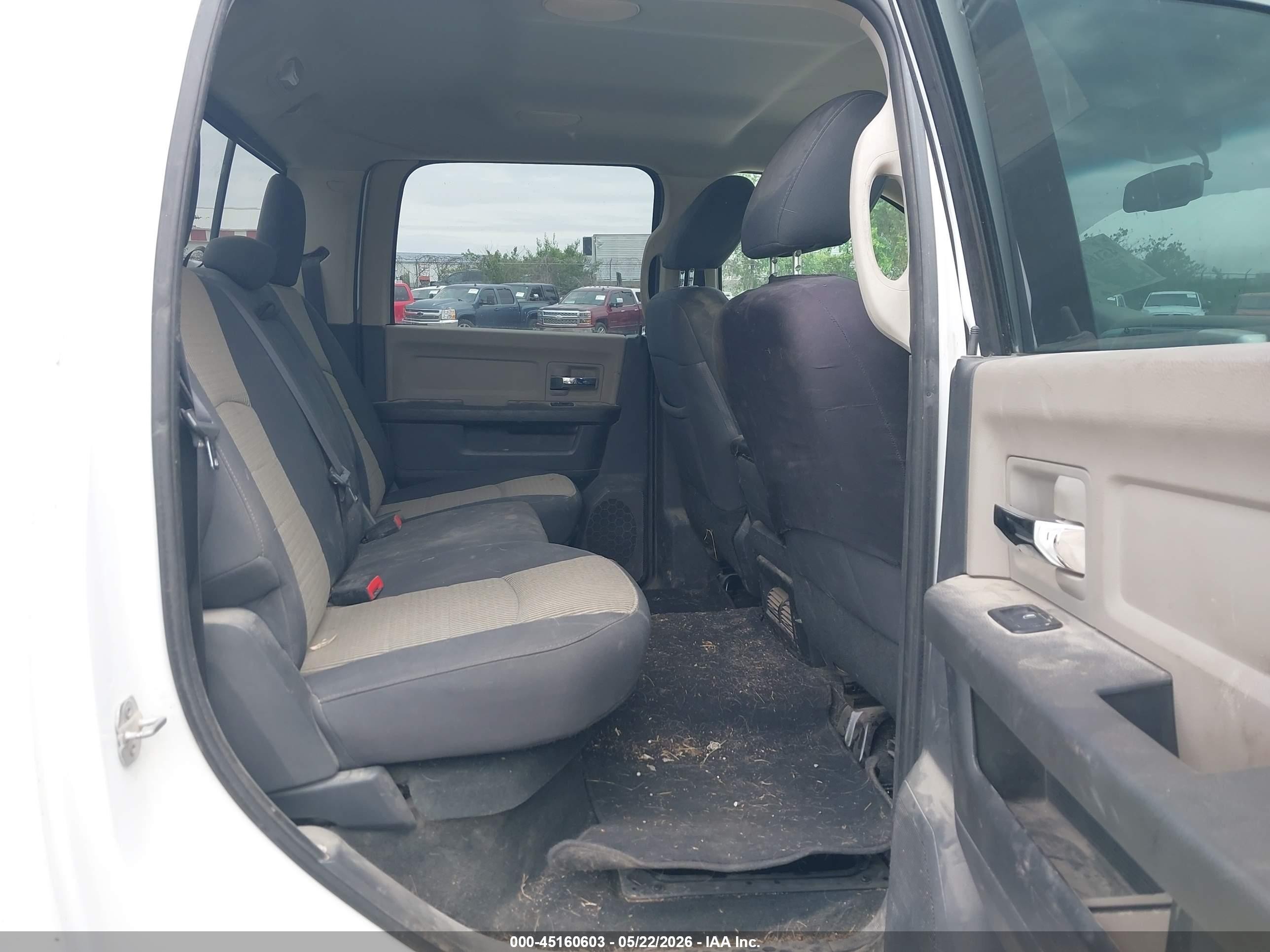 2012 Ram 2500 Slt White vin: 3C6UD5JL2CG320620