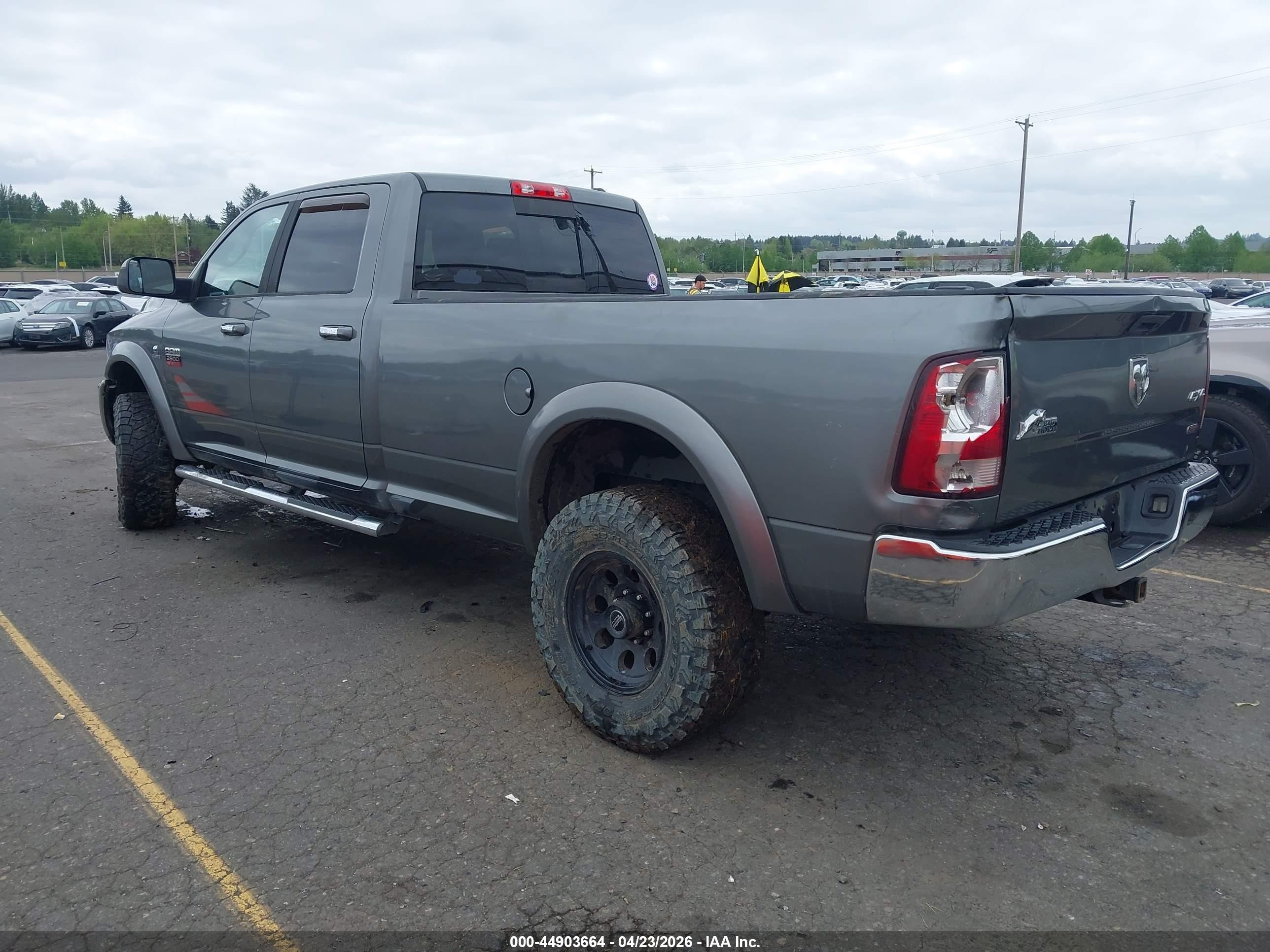 2012 Ram 2500 Slt Gray vin: 3C6UD5JL5CG177274