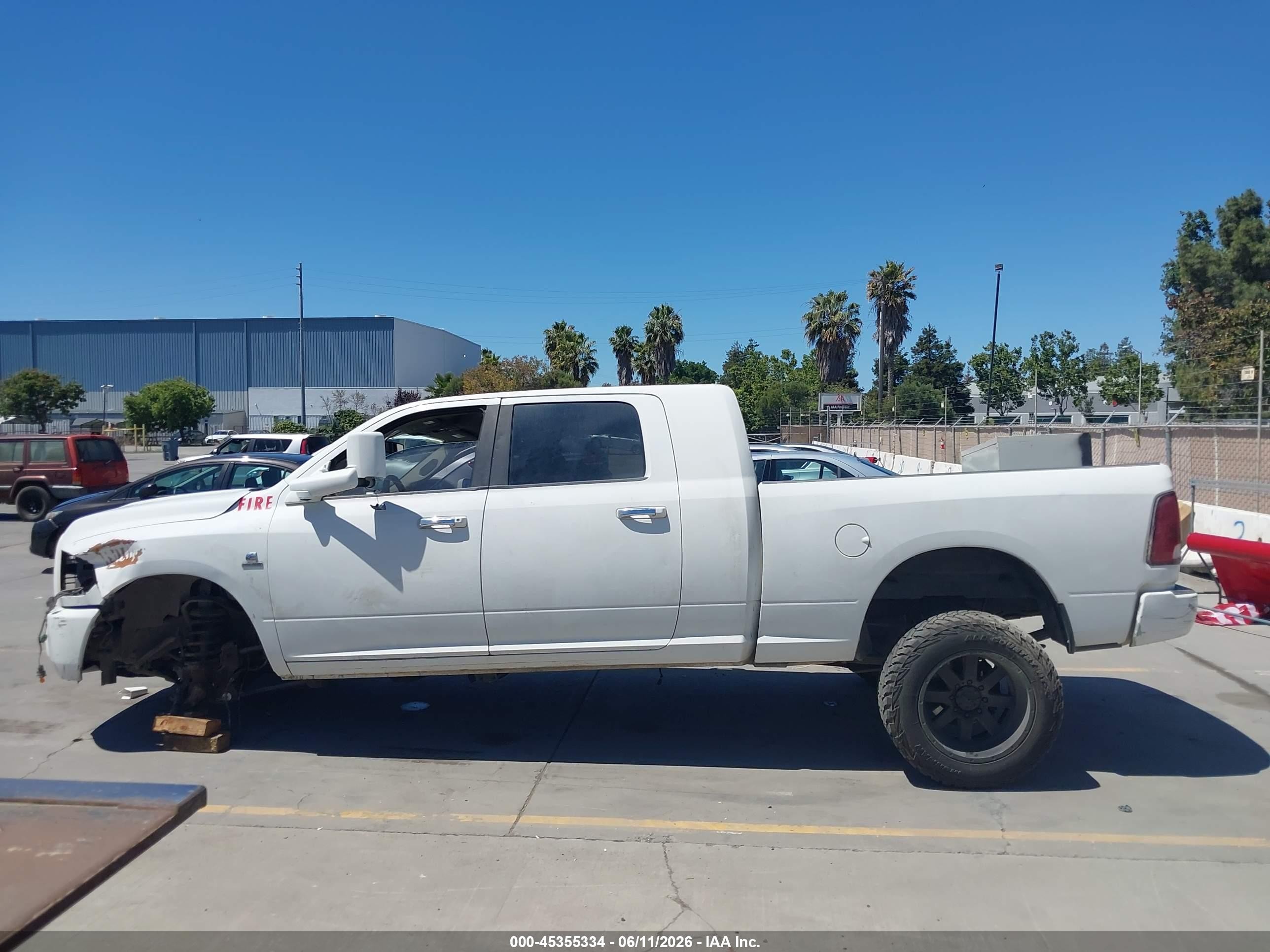 2012 Ram 2500 Slt White vin: 3C6UD5MLXCG337791