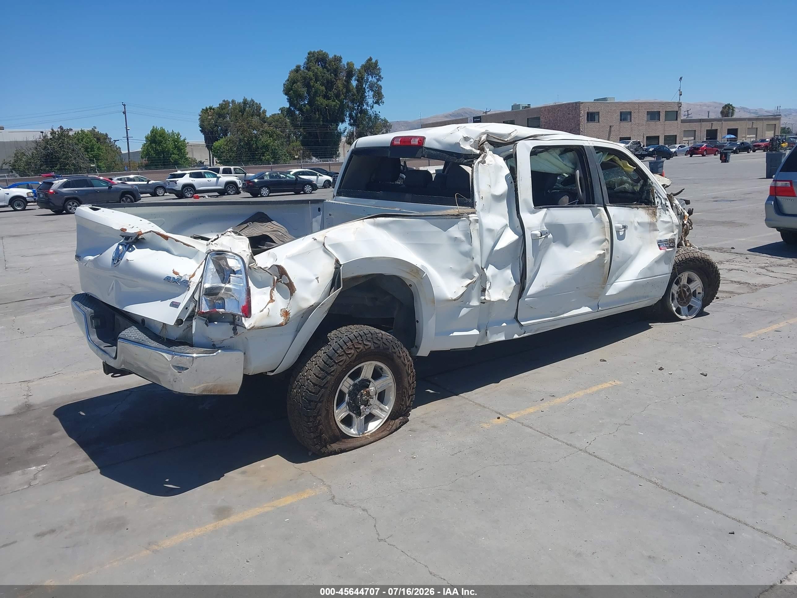 2012 Ram 2500 Laramie White vin: 3C6UD5NL0CG171828