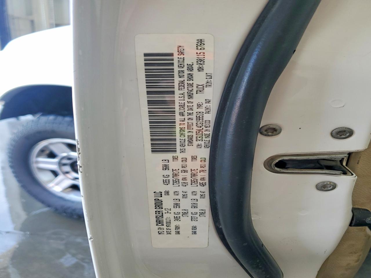 2012 Dodge Ram 2500 Laramie White vin: 3C6UD5NL4CG199518