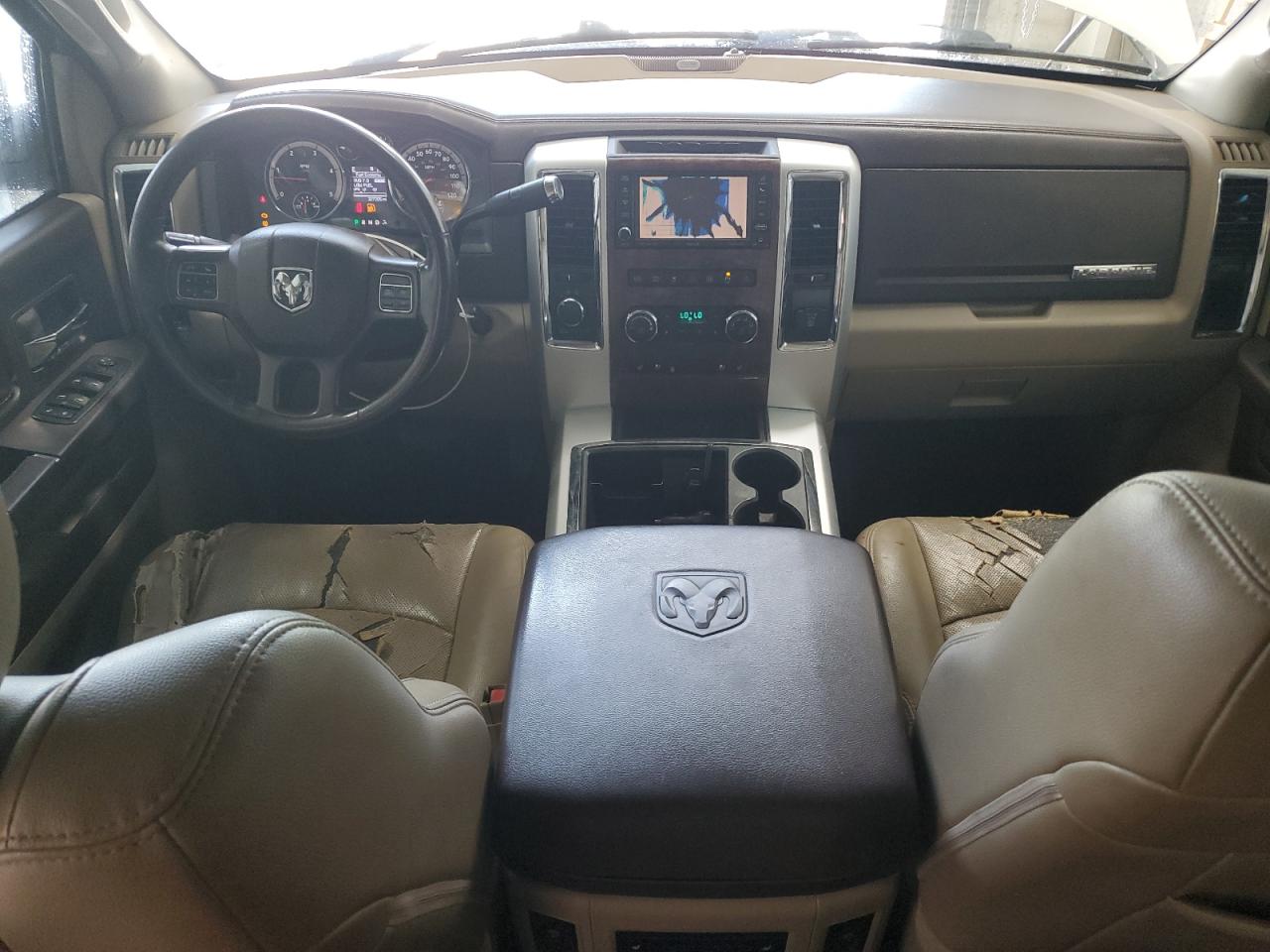2012 Dodge Ram 2500 Laramie White vin: 3C6UD5NL4CG199518 Damage: Radio, Aftermarket, Acceptable
