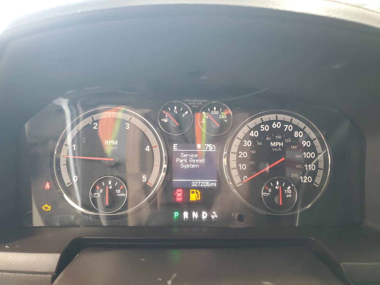 2012 Dodge Ram 2500 Laramie White vin: 3C6UD5NL4CG199518 Damage: Warning Light - Engine, On, Unacceptable