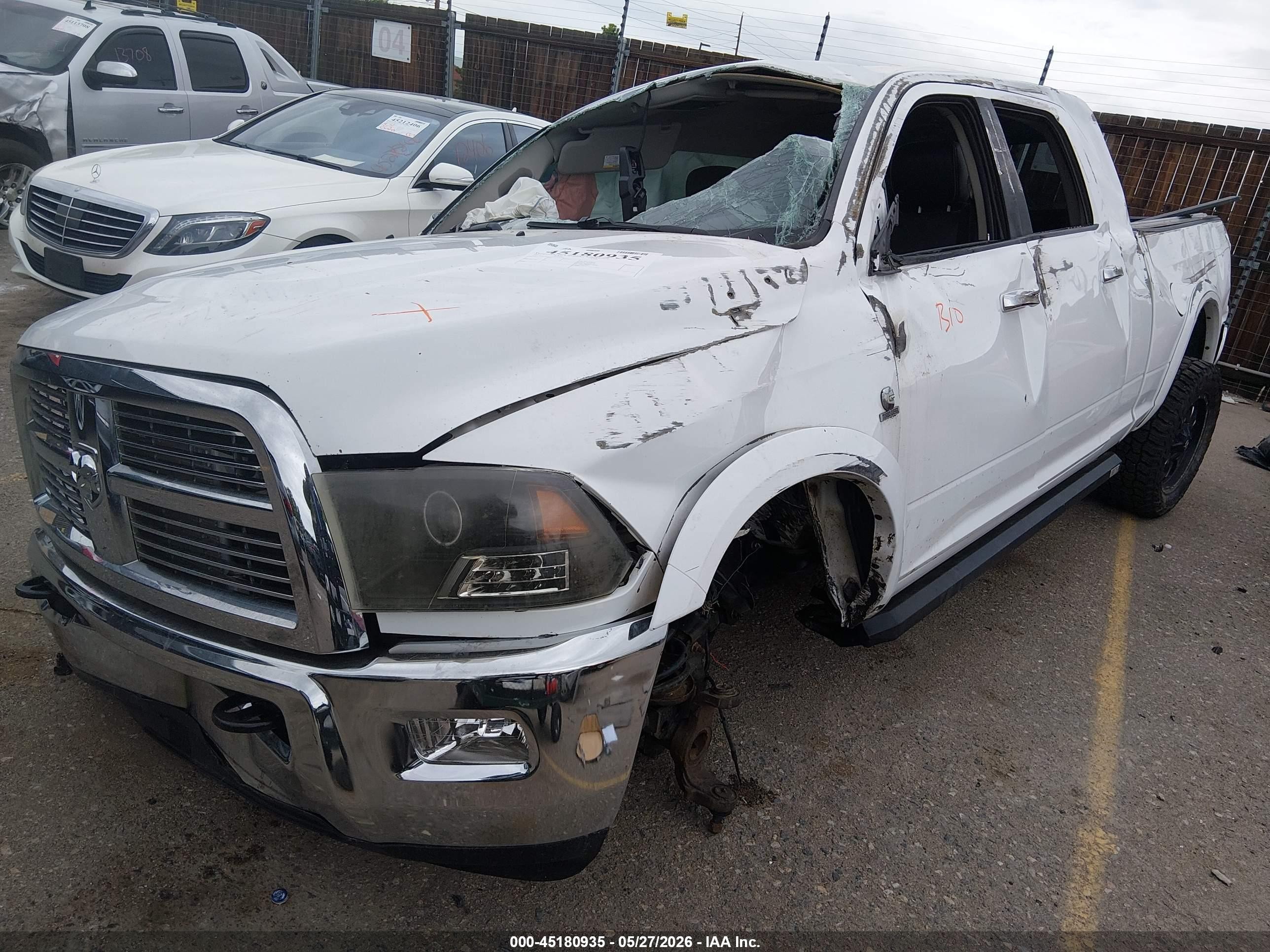 2012 Ram 2500 Laramie Longhorn/limited Edition White vin: 3C6UD5PL3CG324392