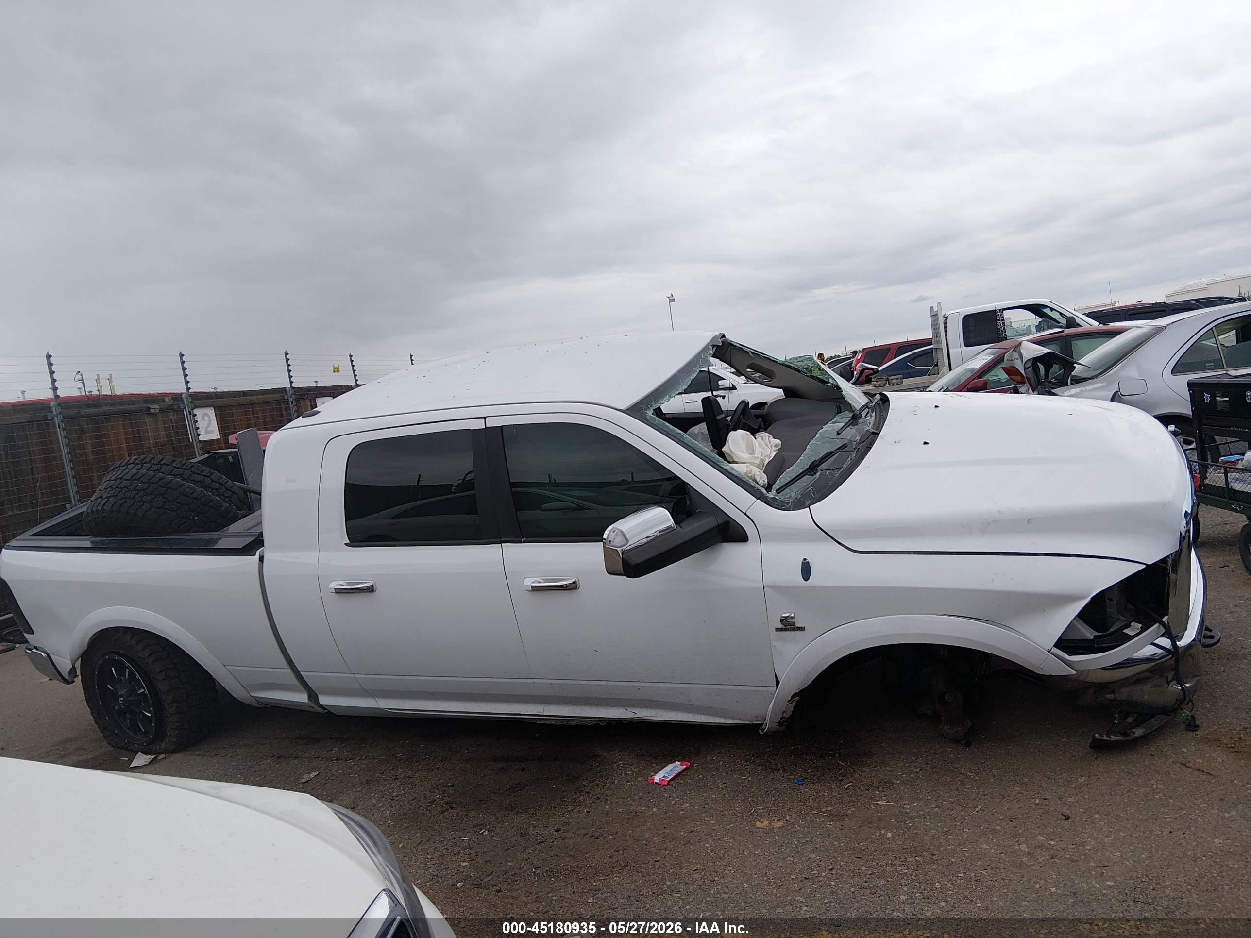 2012 Ram 2500 Laramie Longhorn/limited Edition White vin: 3C6UD5PL3CG324392