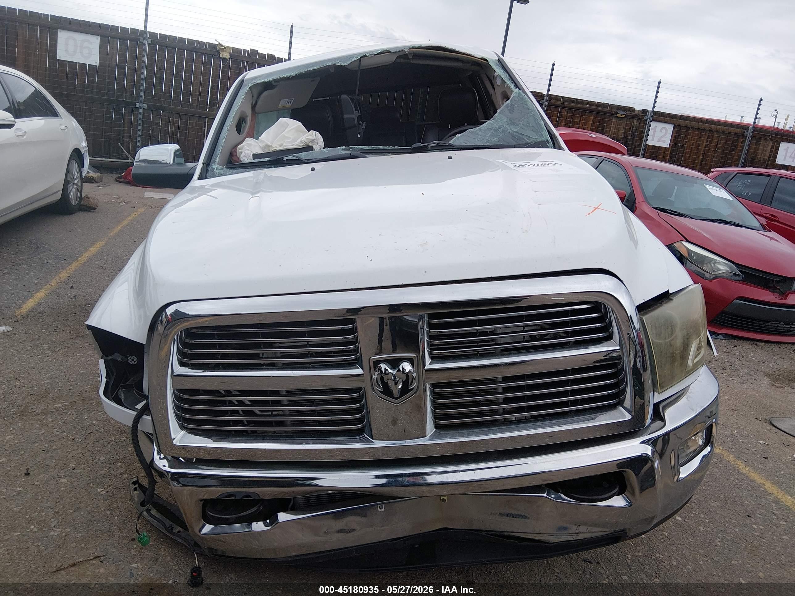 2012 Ram 2500 Laramie Longhorn/limited Edition White vin: 3C6UD5PL3CG324392