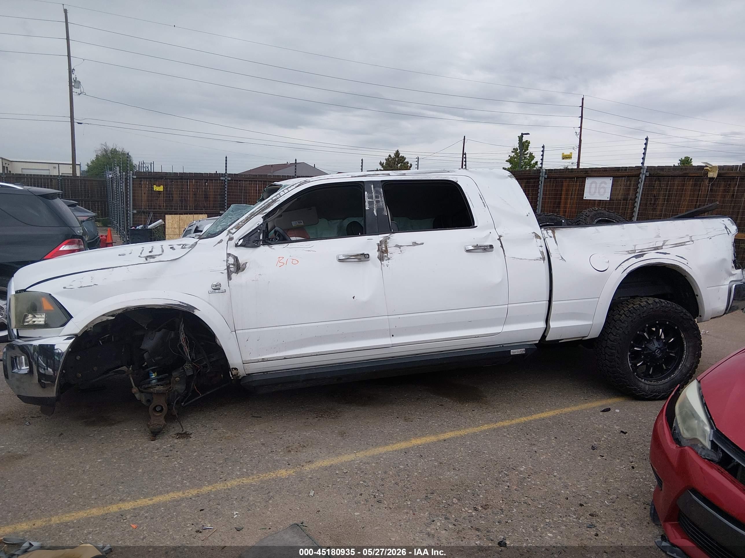 2012 Ram 2500 Laramie Longhorn/limited Edition White vin: 3C6UD5PL3CG324392