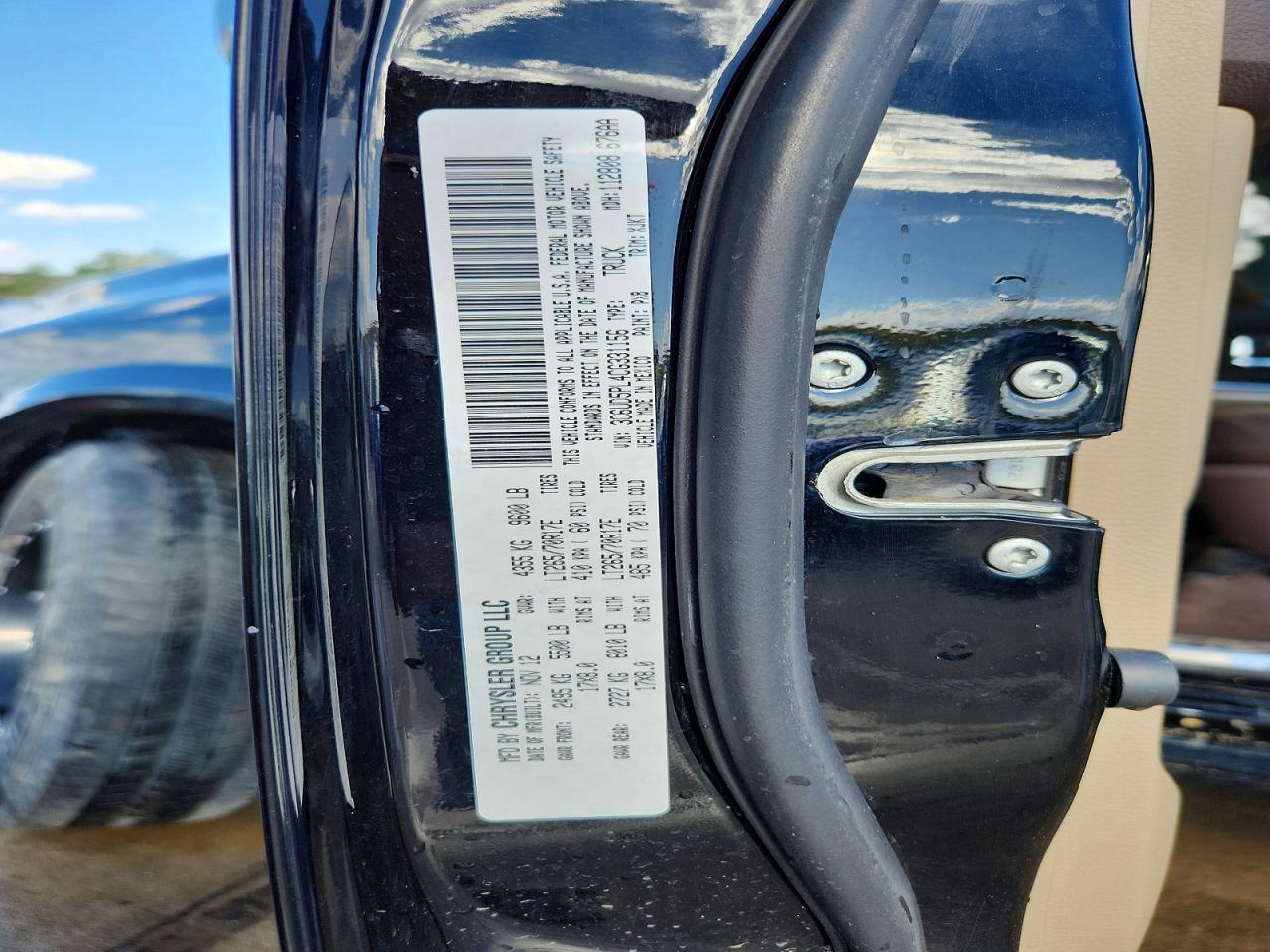 2012 Dodge Ram 2500 Longhorn Black vin: 3C6UD5PL4CG331156