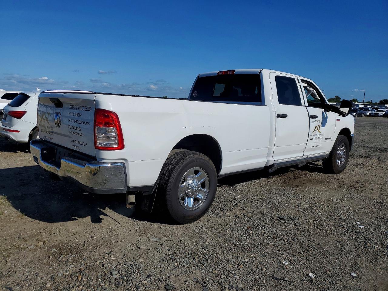 2022 Ram 2500 Tradesman White vin: 3C6UR4HJ3NG117724