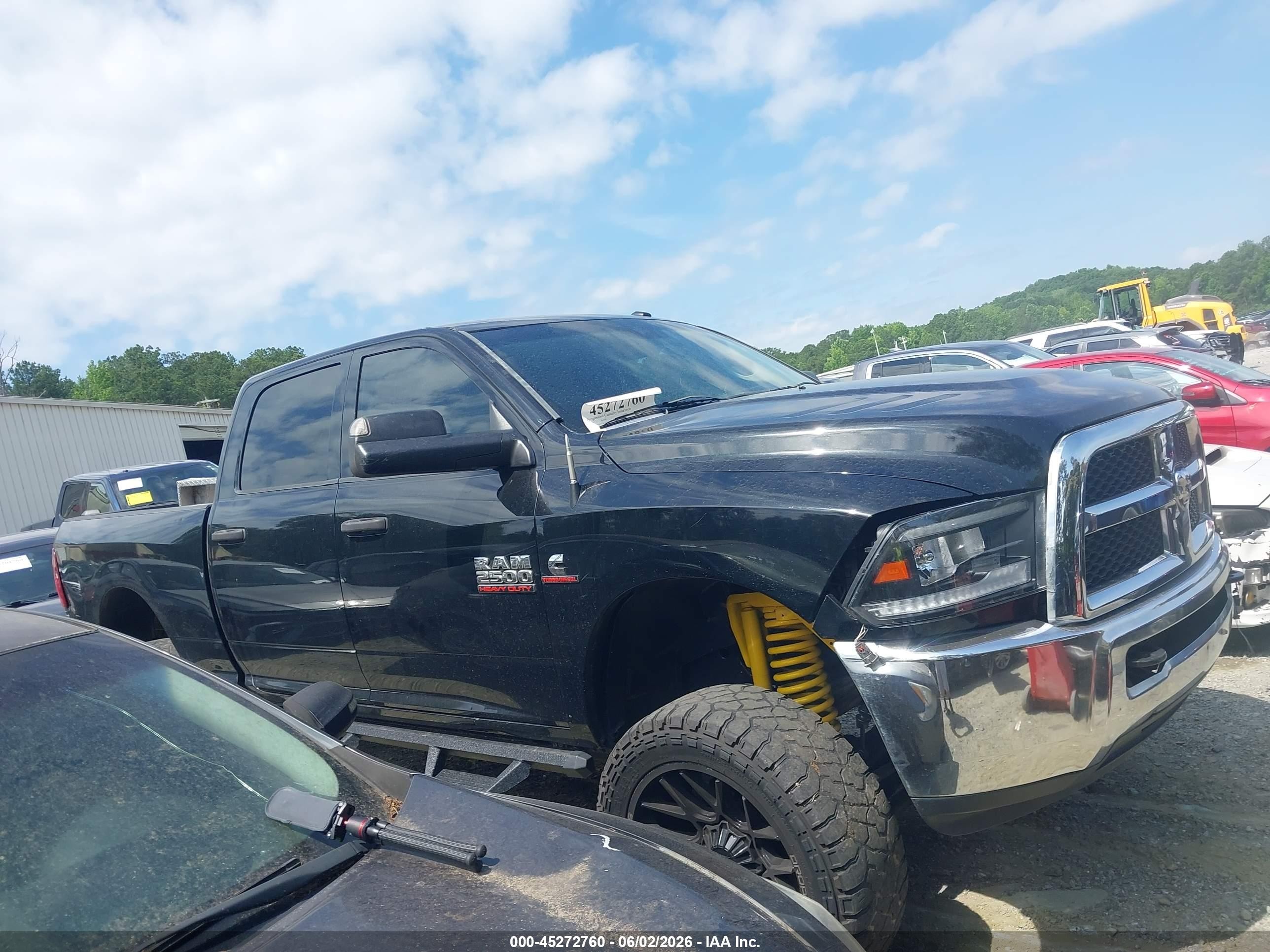 2014 Ram 2500 Tradesman Черный vin: 3C6UR5CL3EG314729