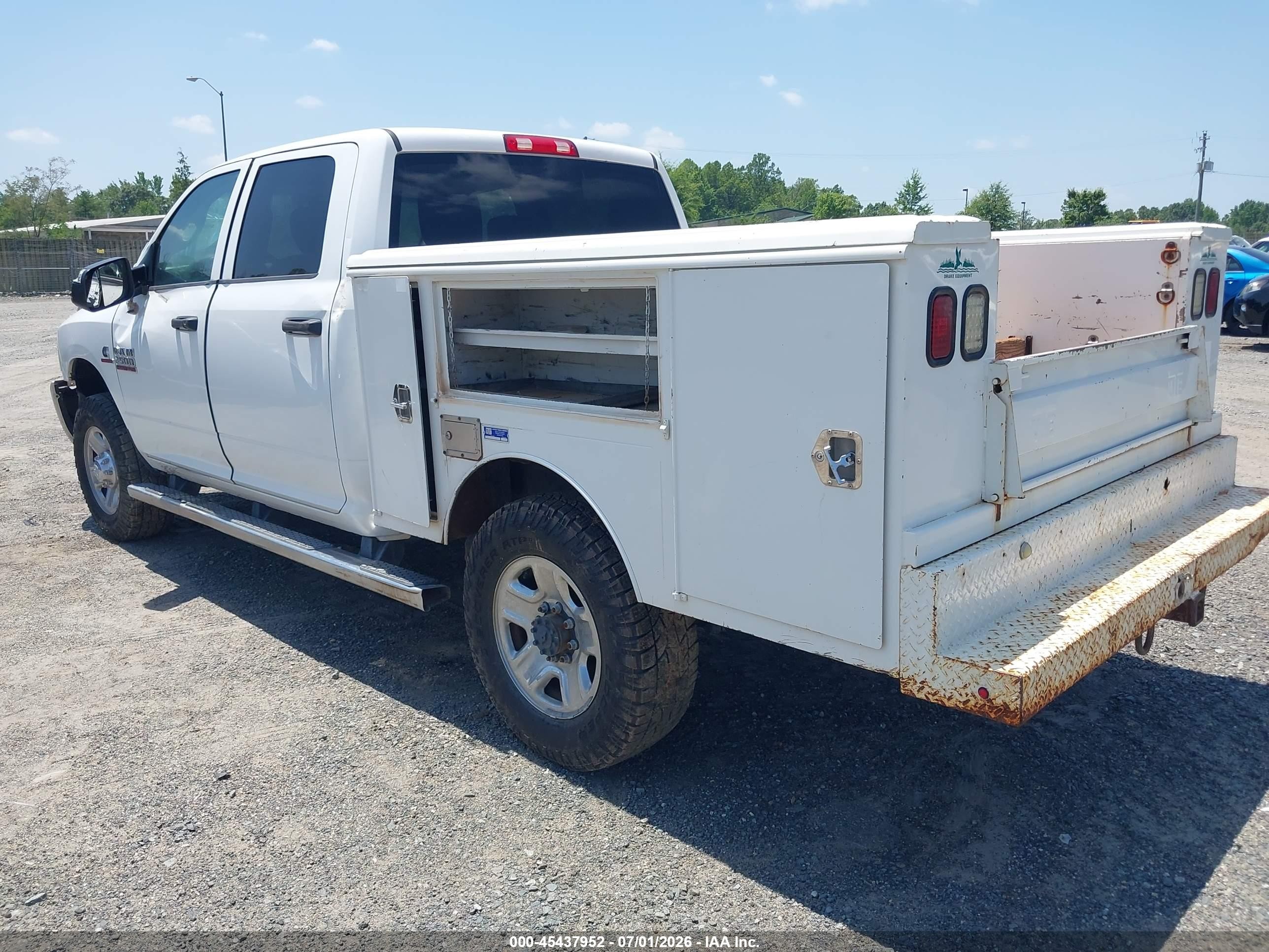 2015 Ram 2500 Tradesman White vin: 3C6UR5CL3FG501311