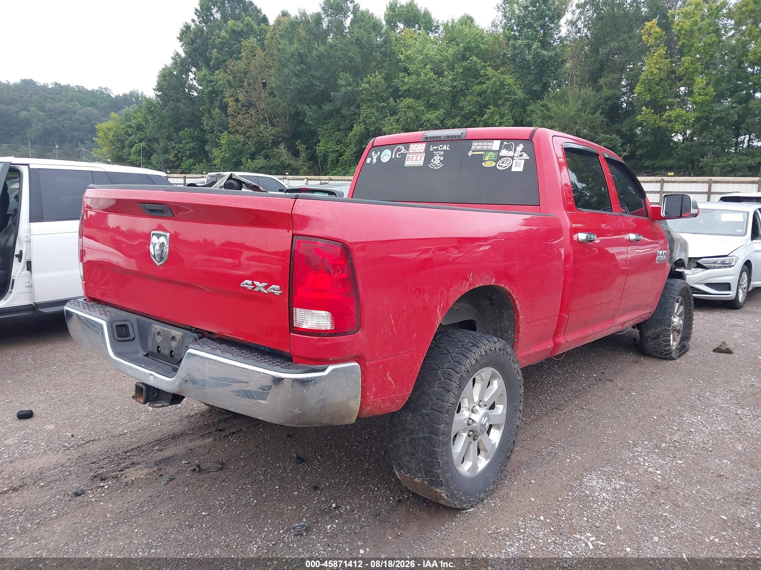 2013 Ram 2500 Tradesman Red vin: 3C6UR5CL6DG551293