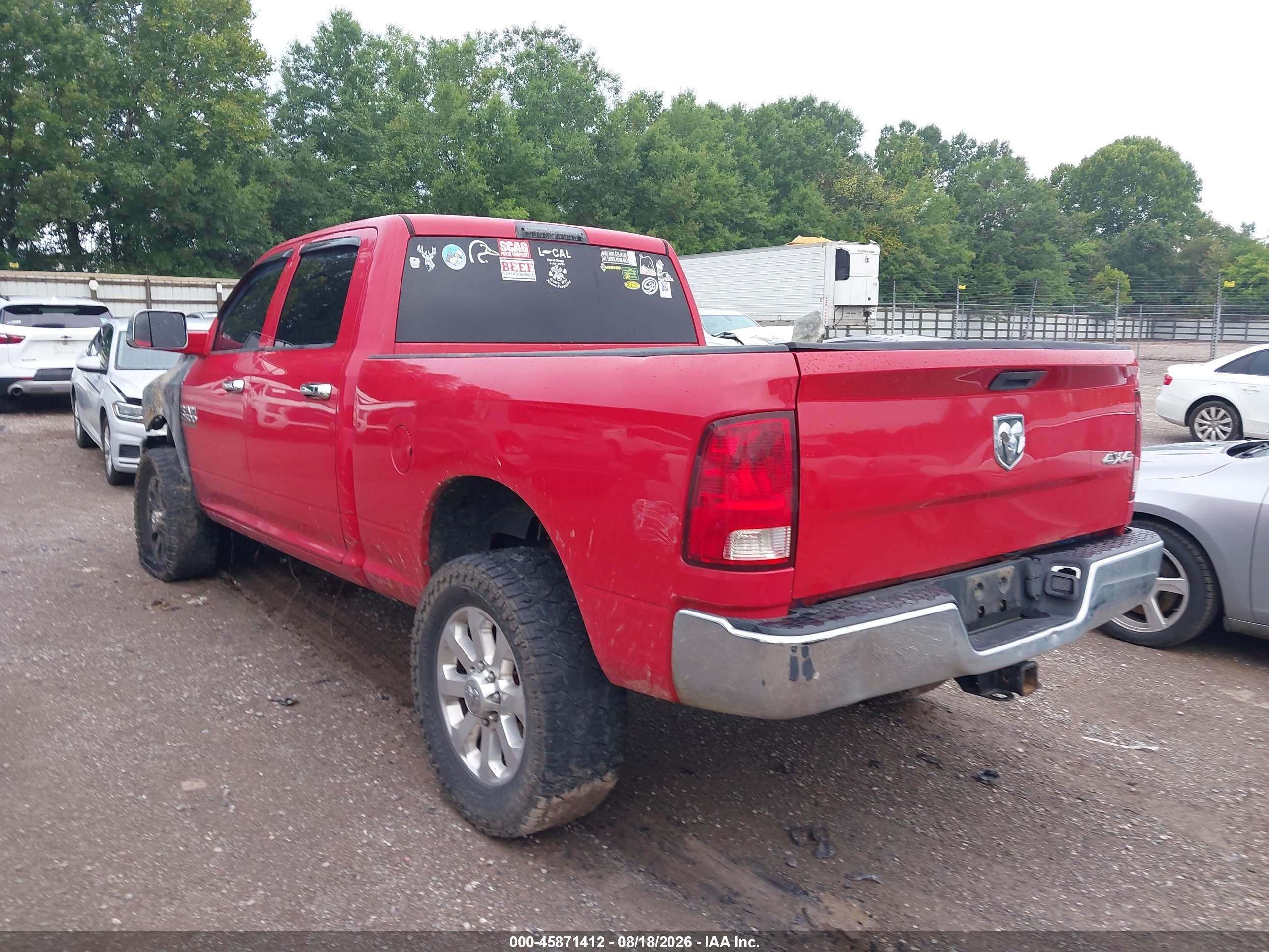 2013 Ram 2500 Tradesman Red vin: 3C6UR5CL6DG551293