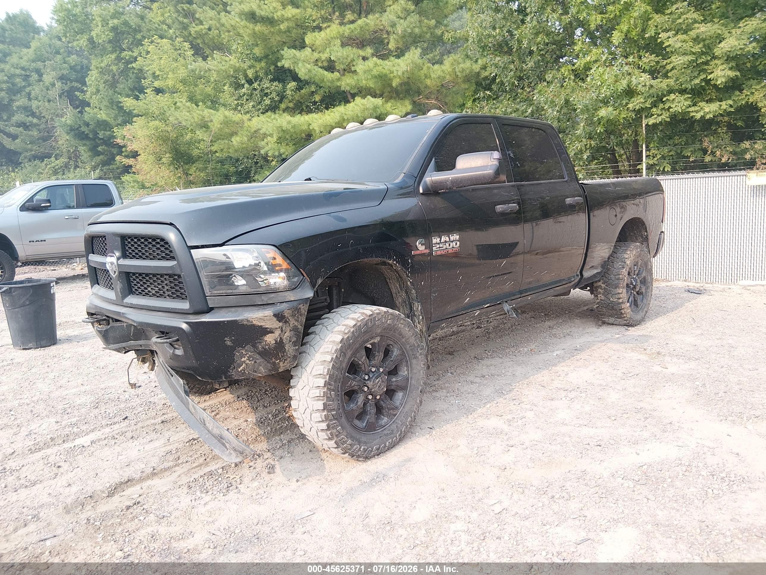 2015 Ram 2500 Tradesman Black vin: 3C6UR5CL6FG607090