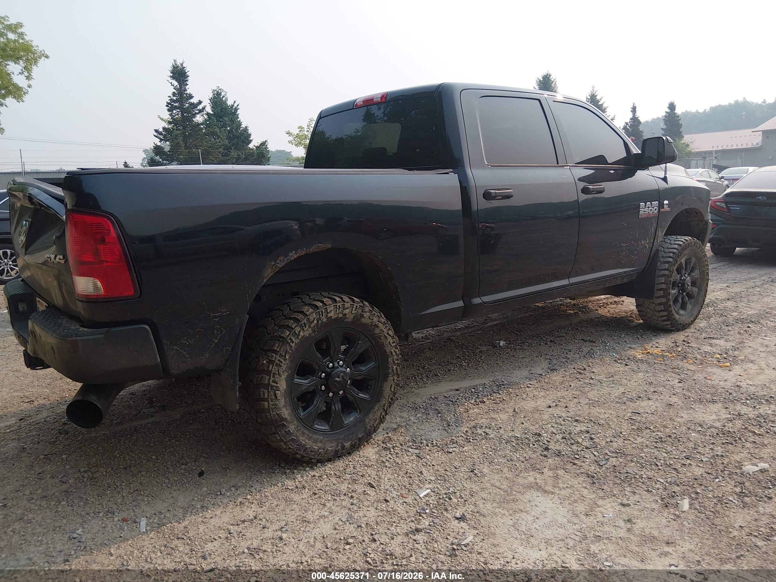2015 Ram 2500 Tradesman Black vin: 3C6UR5CL6FG607090