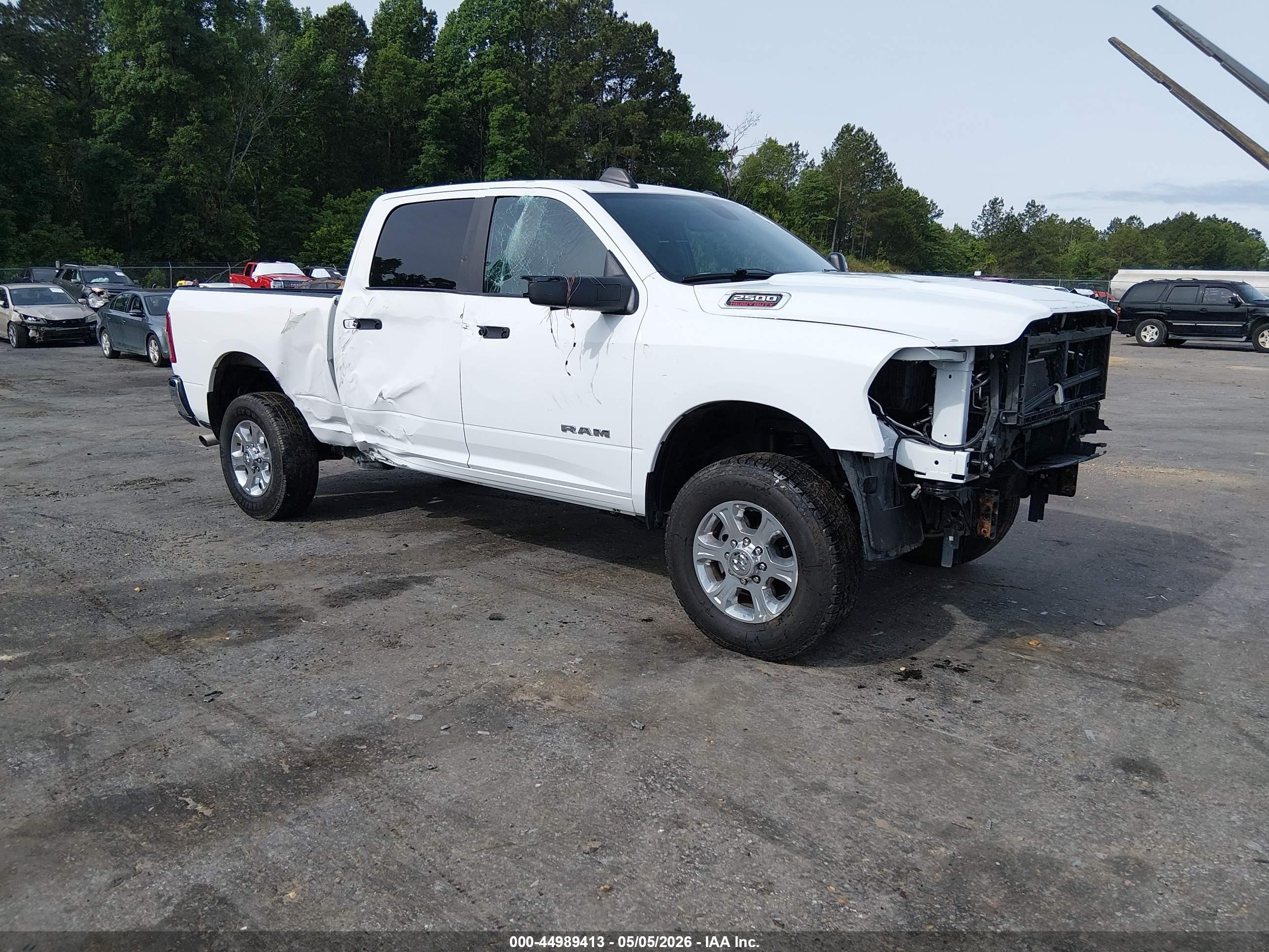 2024 Ram 2500 Big Horn  4x4 6'4 Box White vin: 3C6UR5DJ2RG364816