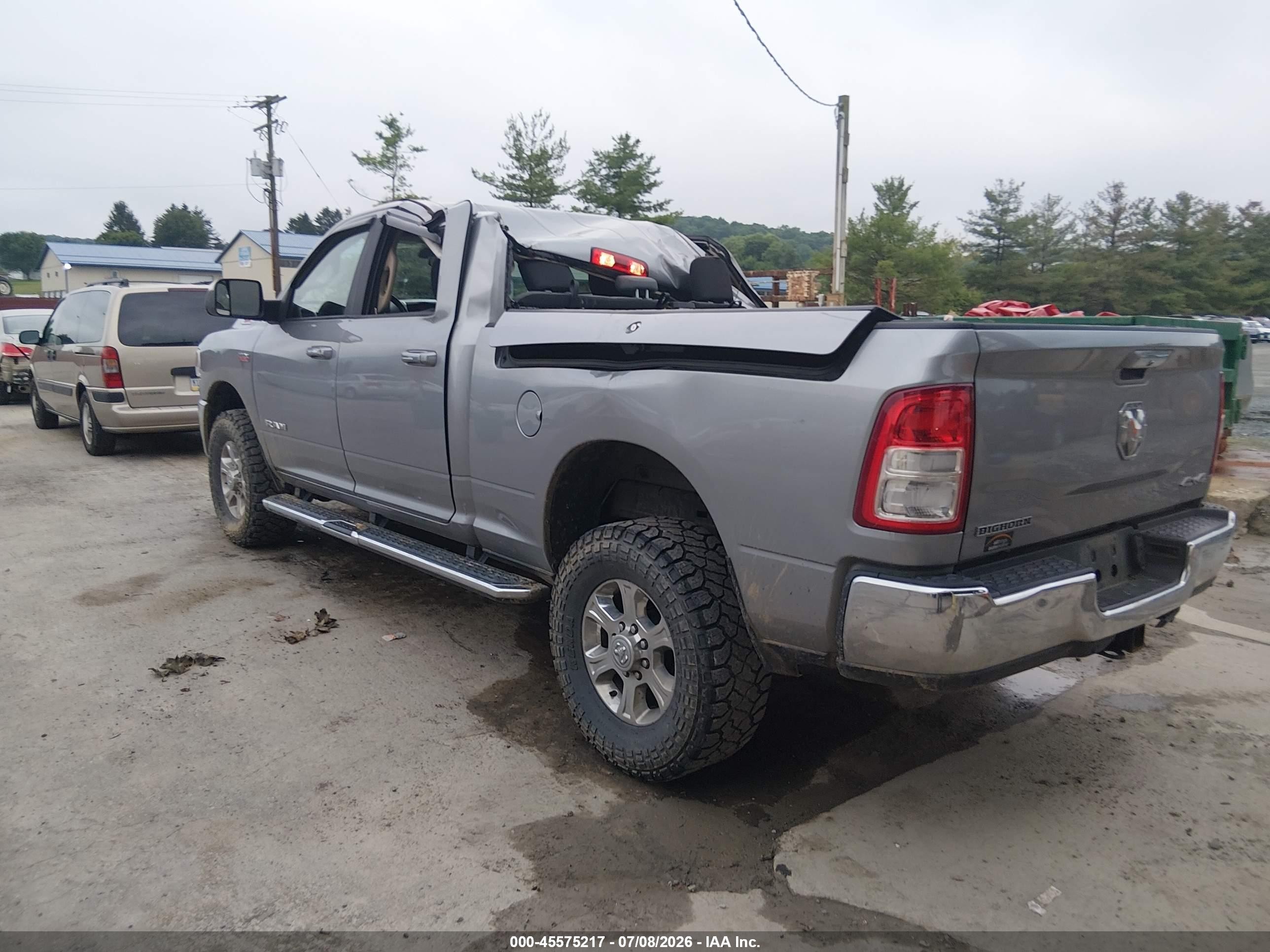 2019 Ram 2500 Big Horn  4x4 6'4 Box Silver vin: 3C6UR5DJ6KG685991