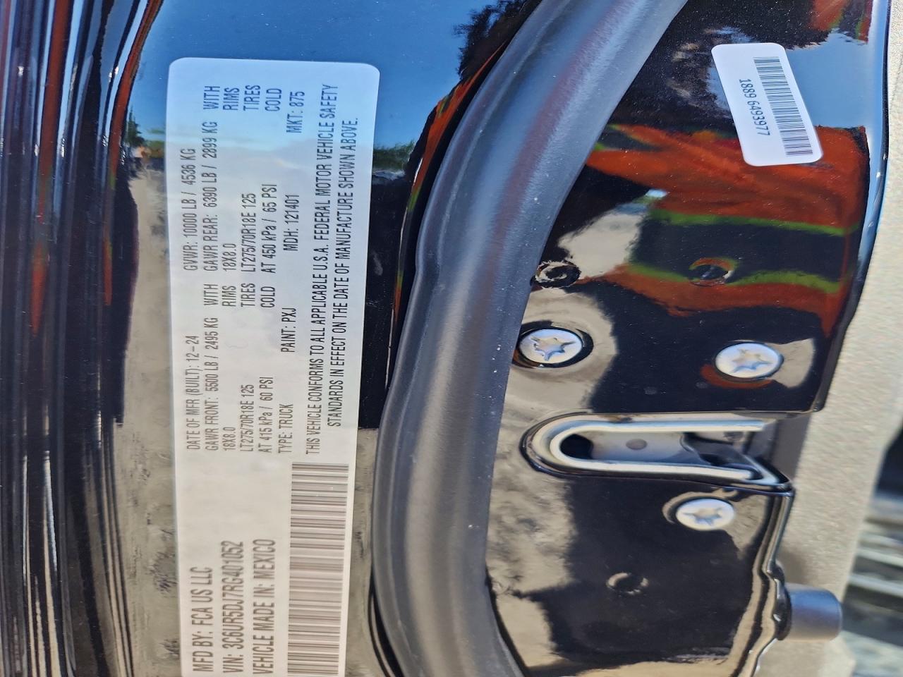 2024 Ram 2500 Big Horn Black vin: 3C6UR5DJ7RG401052