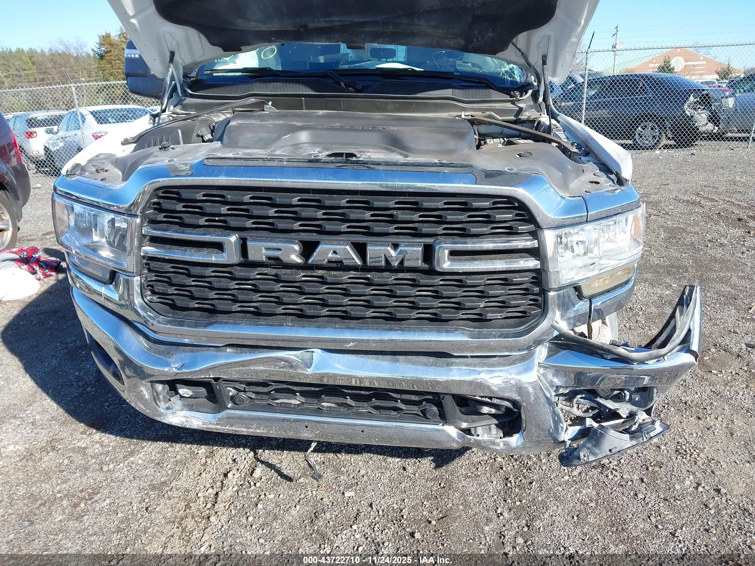 2024 Ram 2500 Big Horn  4x4 6'4 Box White vin: 3C6UR5DL2RG176766