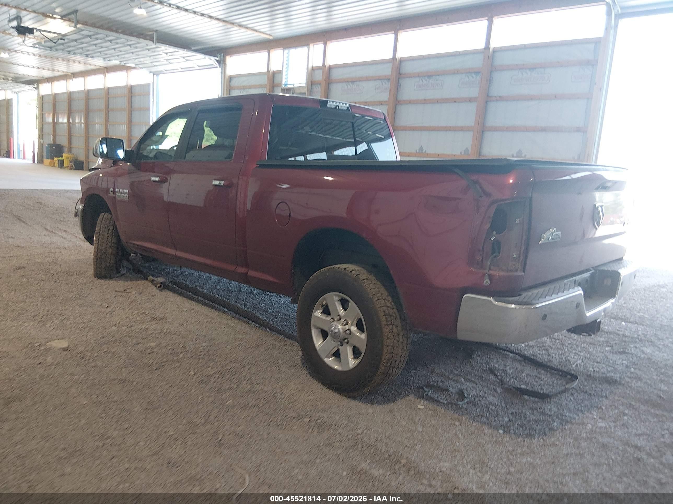 2014 Ram 2500 Big Horn Burgundy vin: 3C6UR5DL3EG146606