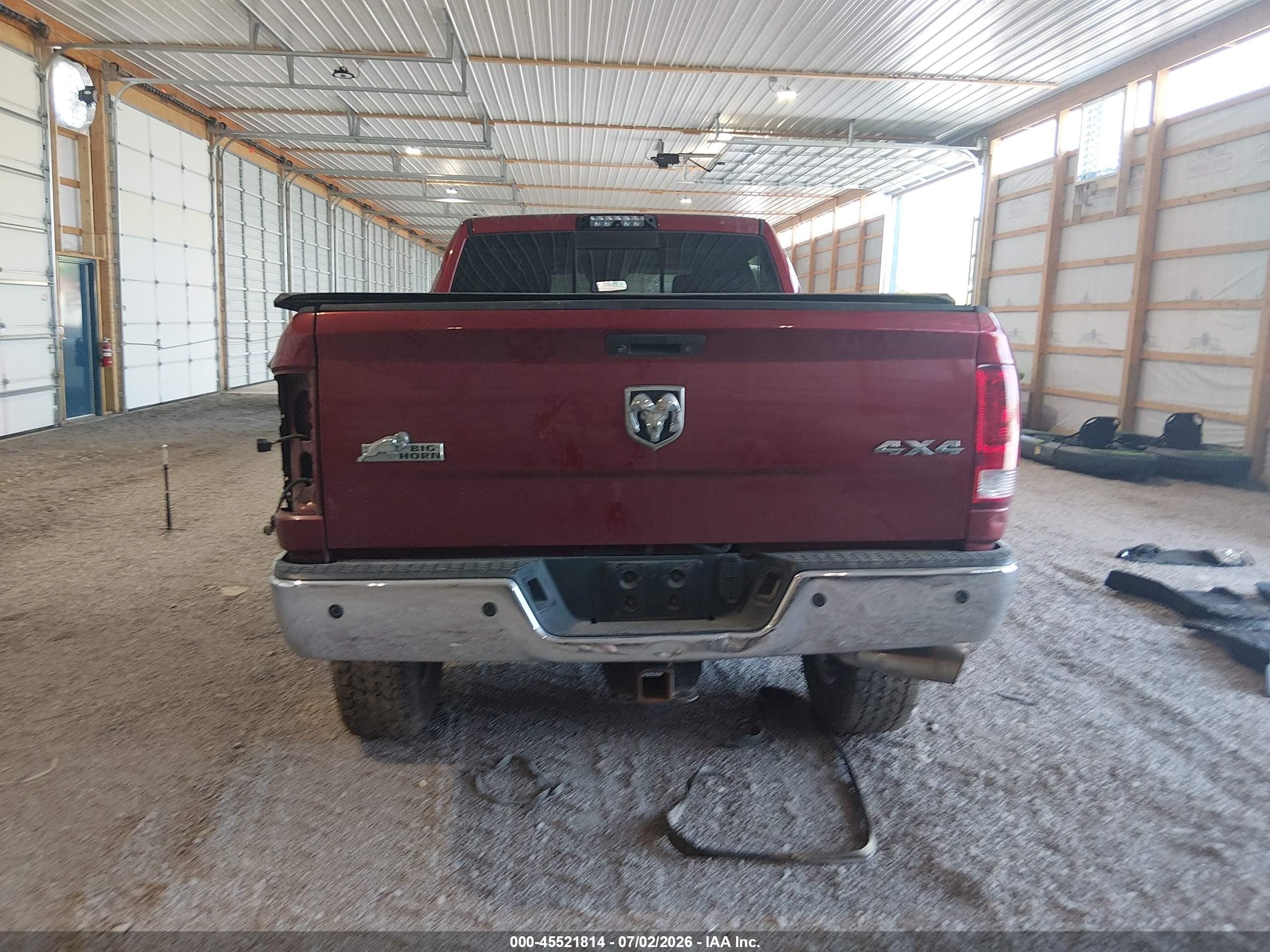 2014 Ram 2500 Big Horn Burgundy vin: 3C6UR5DL3EG146606