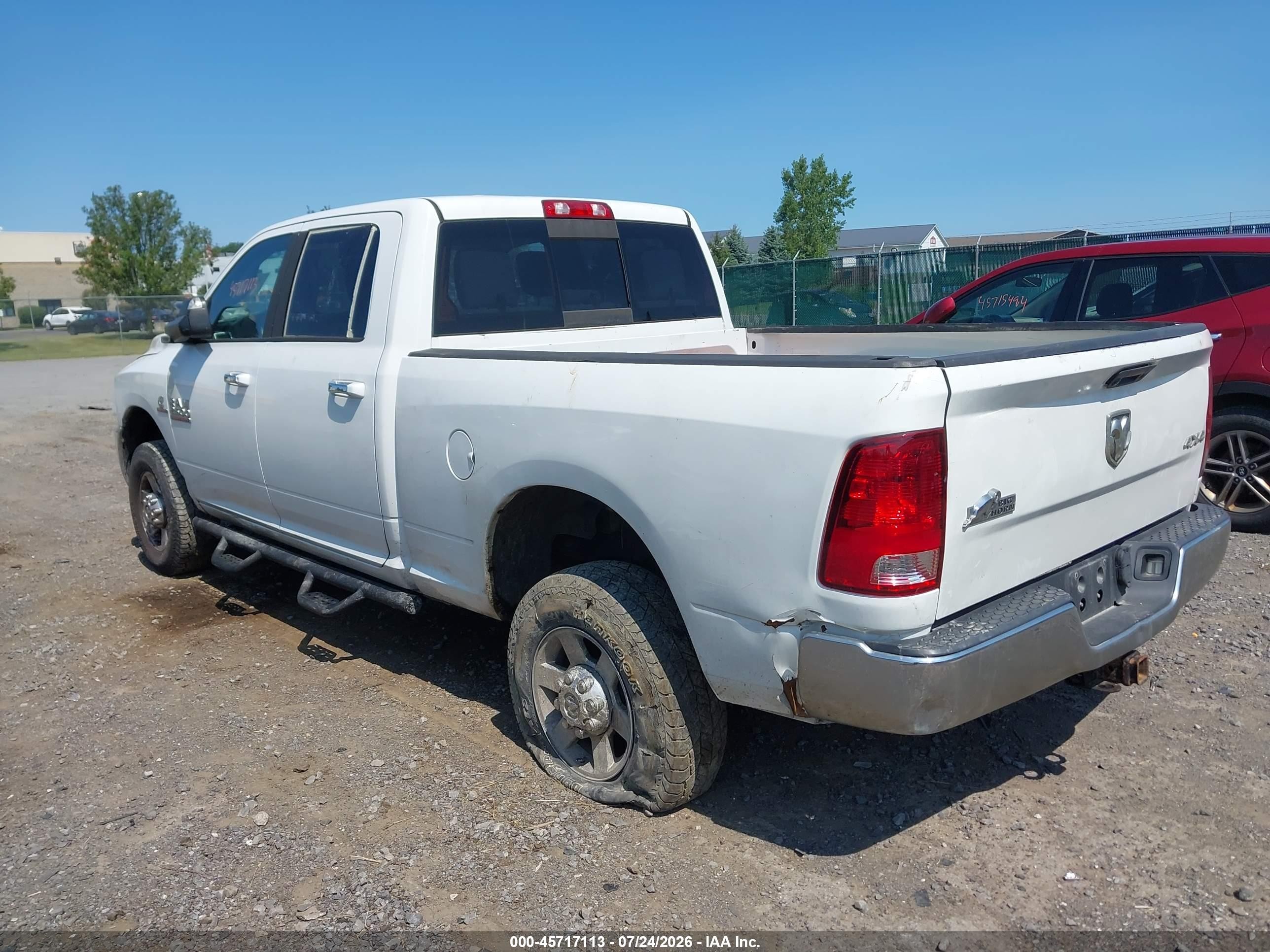 2013 Ram 2500 Big Horn Белый vin: 3C6UR5DL5DG612583