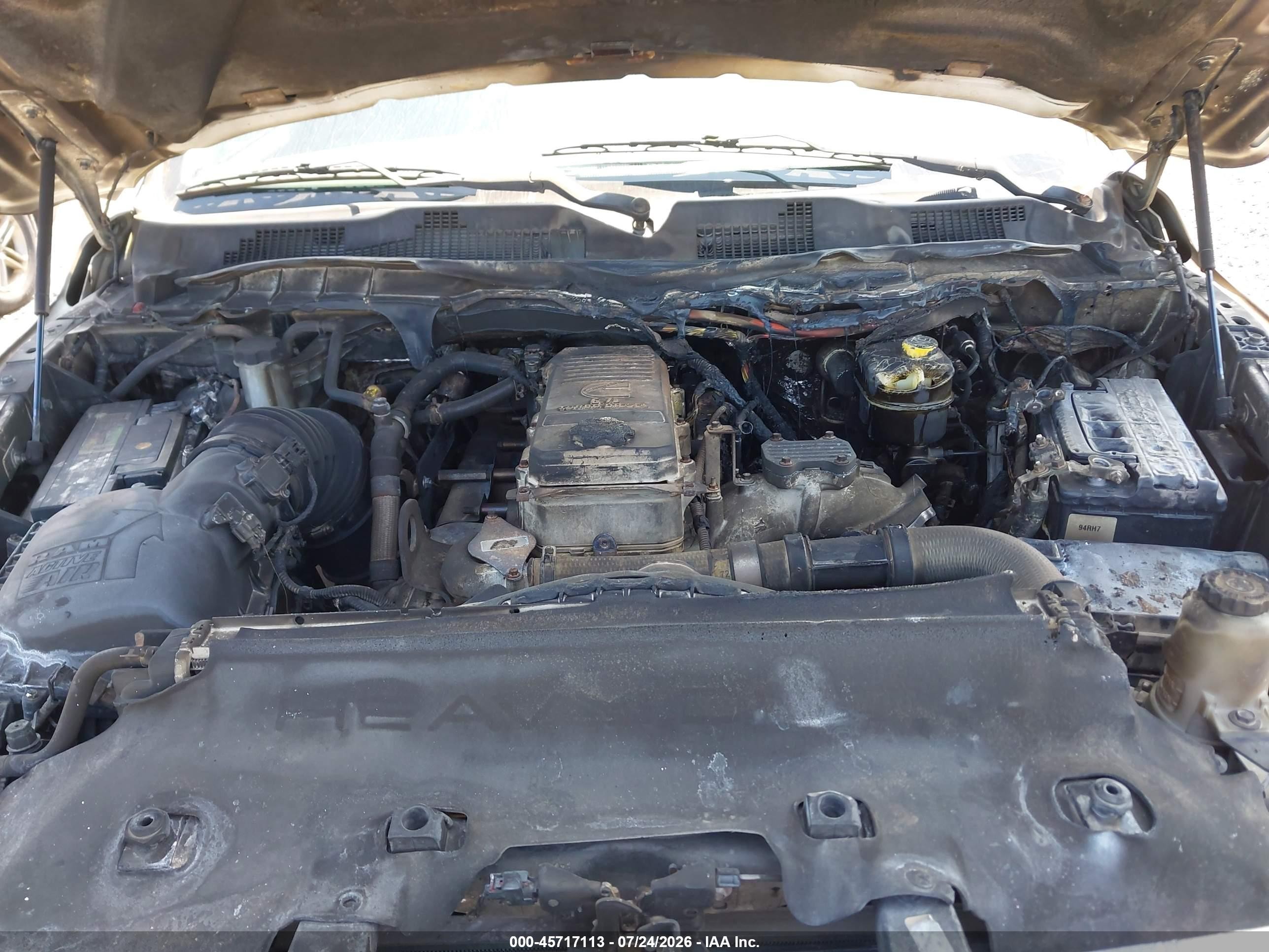 2013 Ram 2500 Big Horn Белый vin: 3C6UR5DL5DG612583