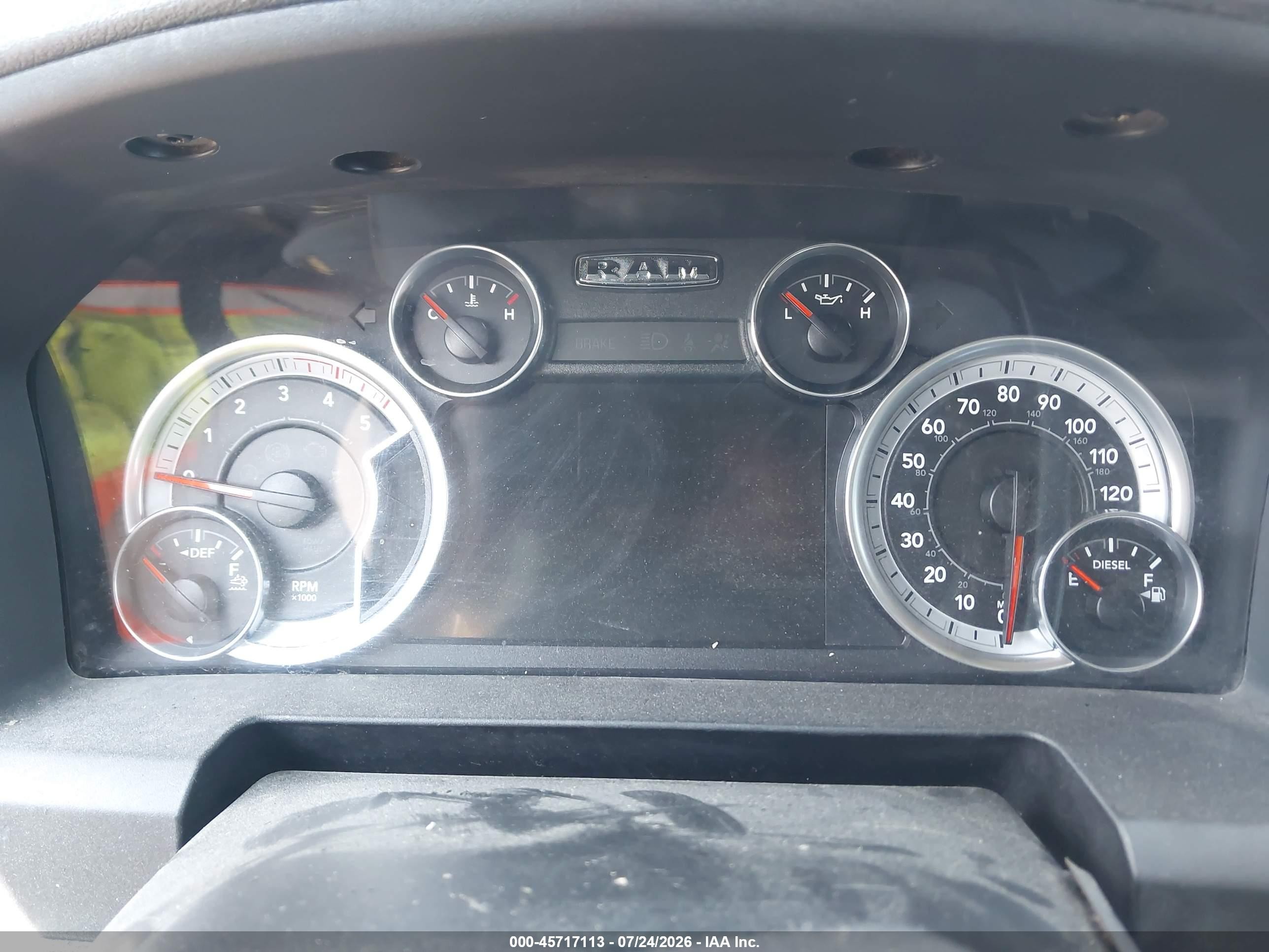 2013 Ram 2500 Big Horn Белый vin: 3C6UR5DL5DG612583