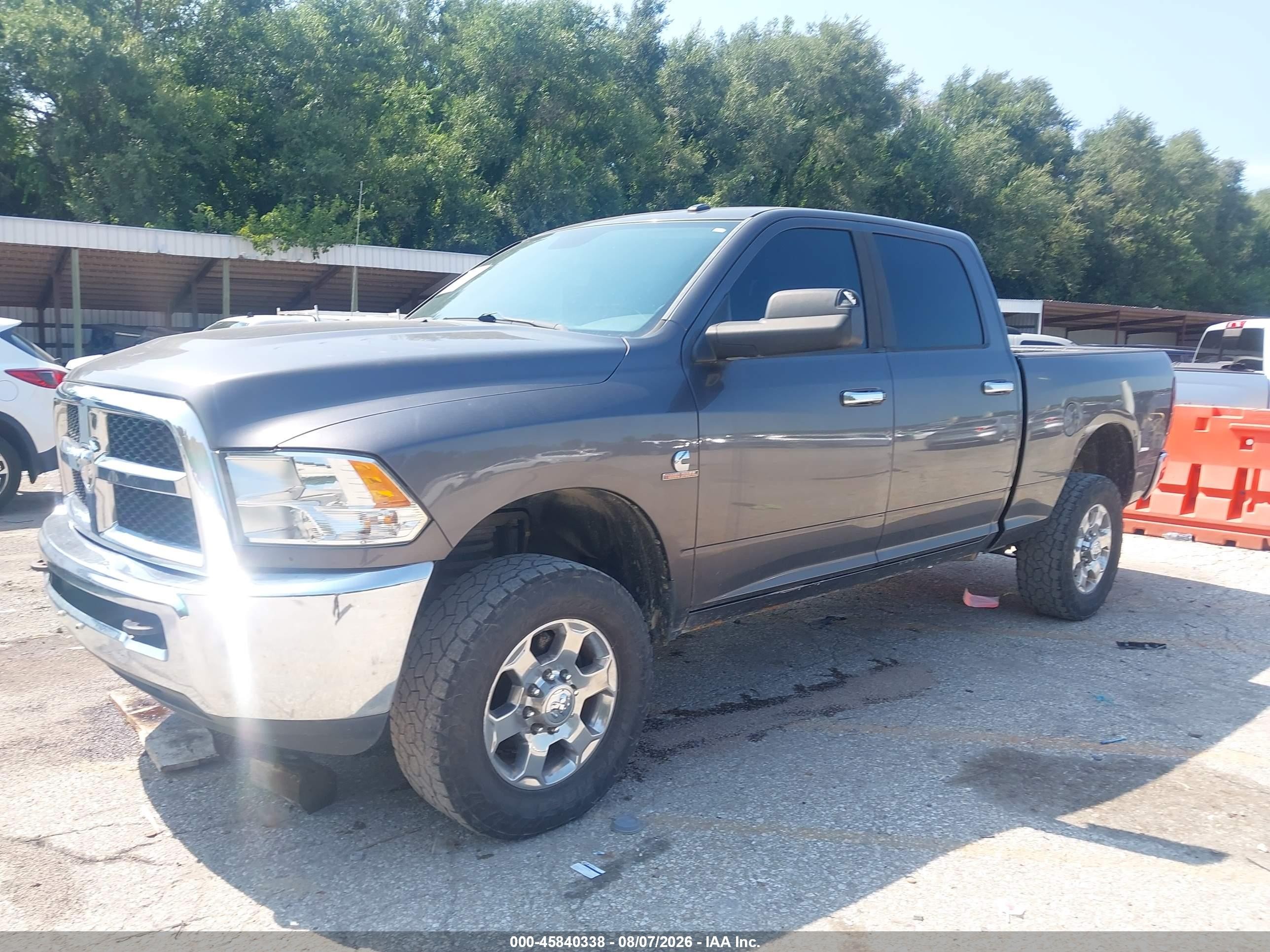 2015 Ram 2500 Slt Gray vin: 3C6UR5DL5FG610609