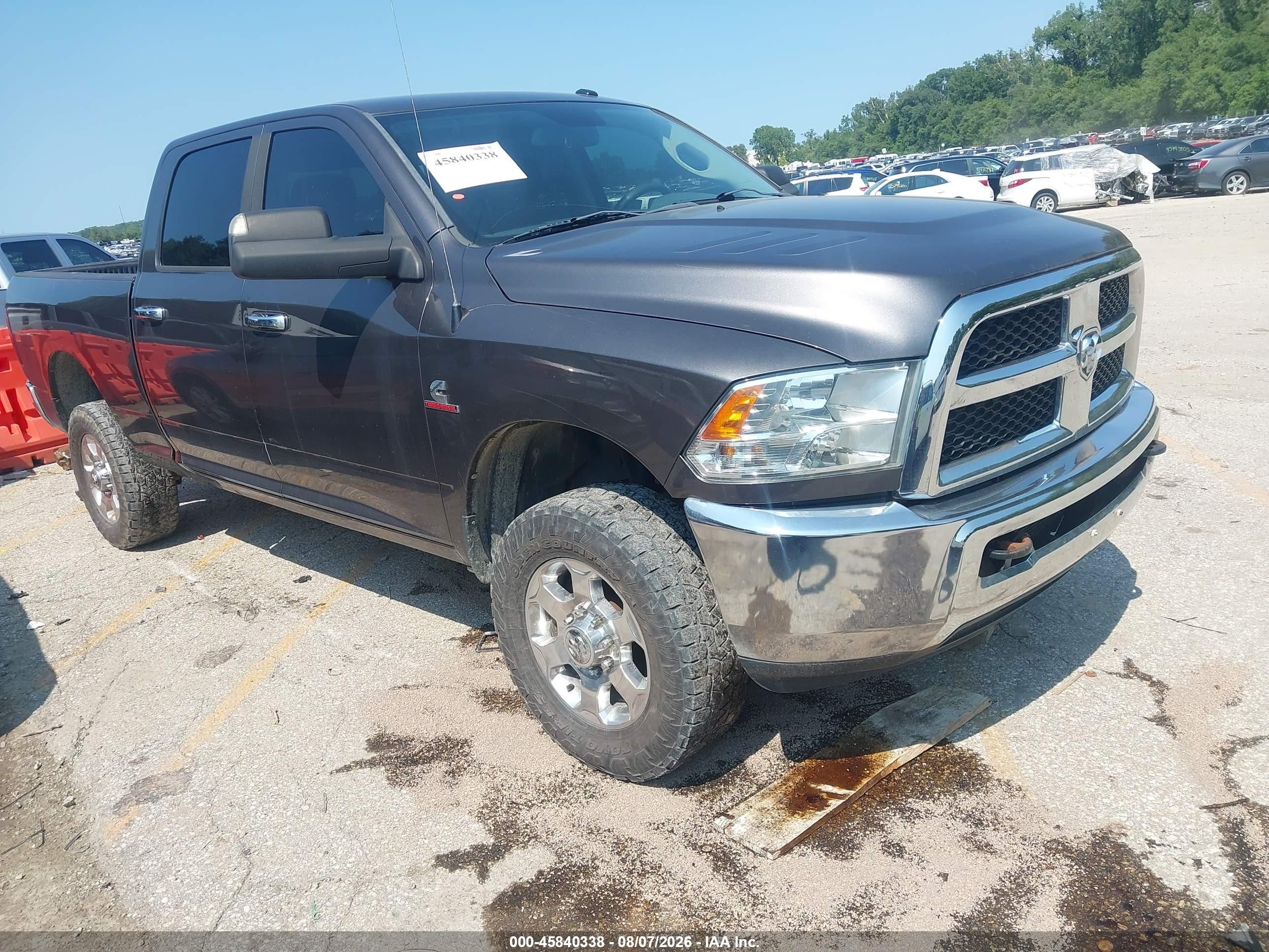 2015 Ram 2500 Slt Gray vin: 3C6UR5DL5FG610609