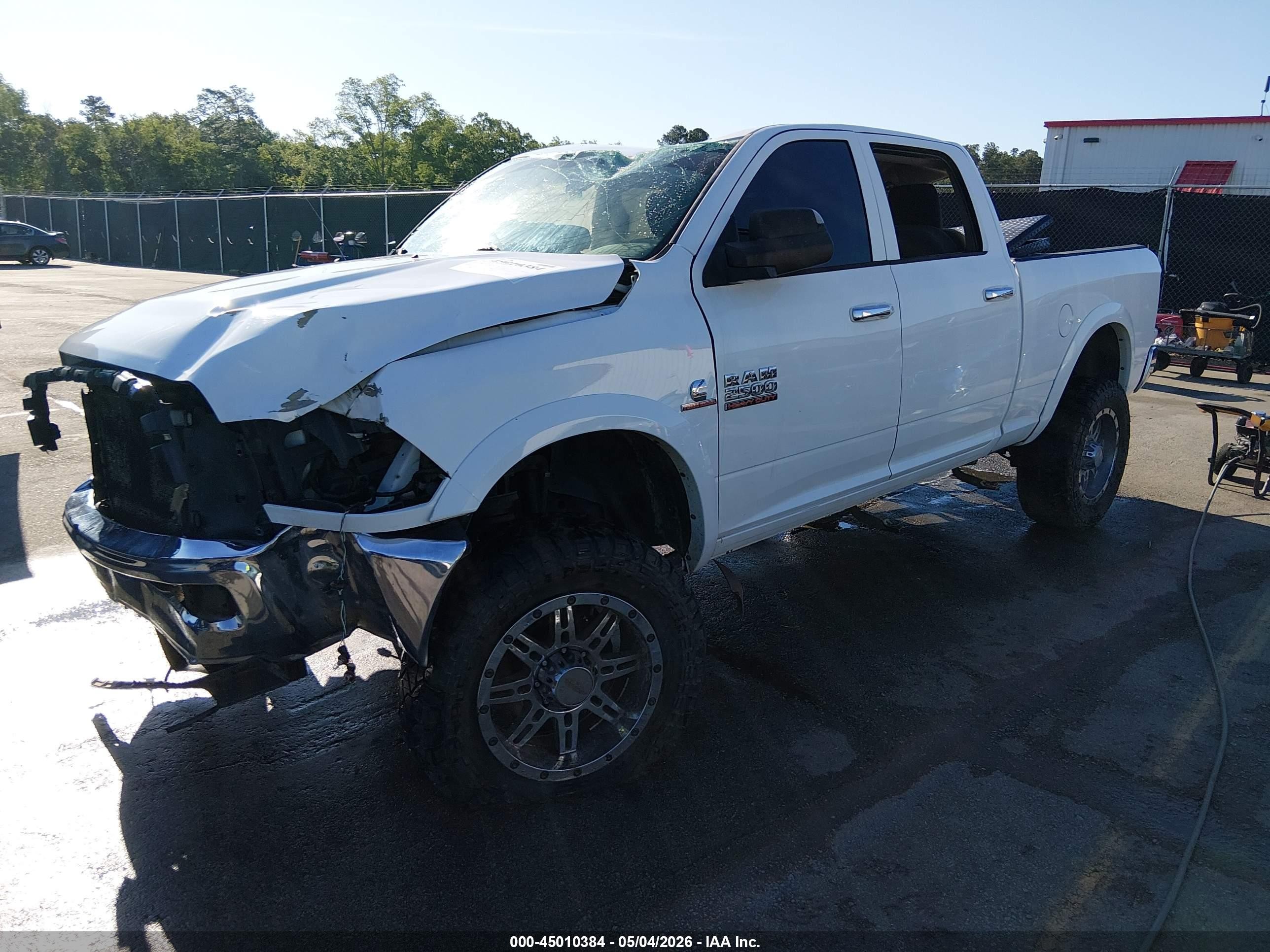 2015 Ram 2500 Slt White vin: 3C6UR5DL5FG691630