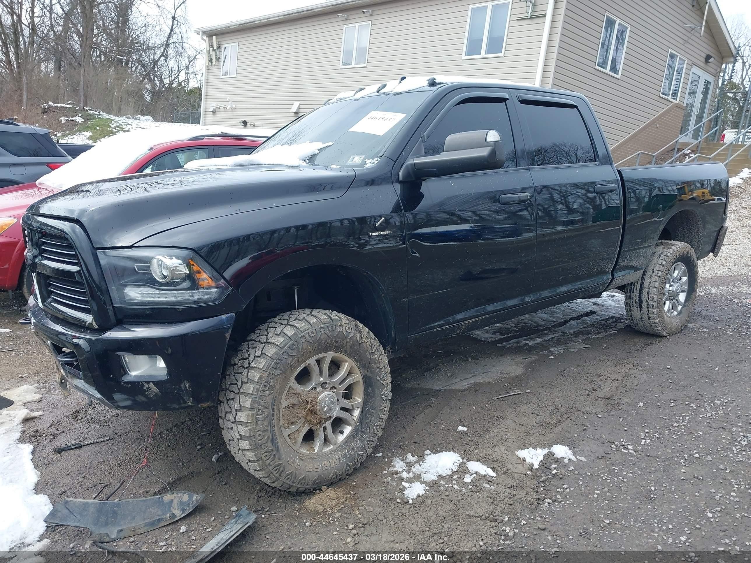 2014 Ram 2500 Big Horn Black vin: 3C6UR5DL6EG272717