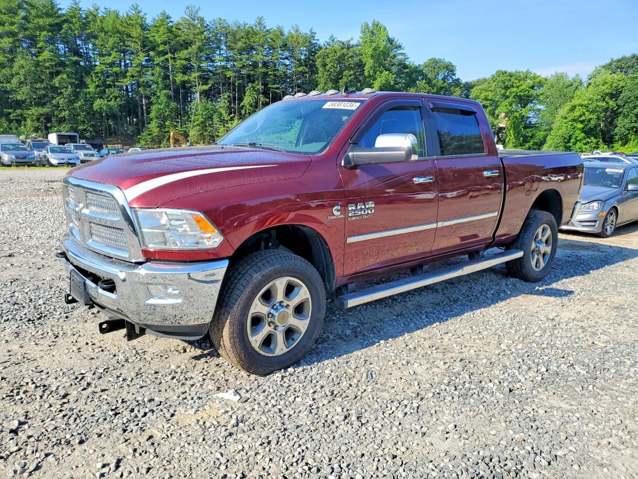 2018 Ram 2500 Slt Темно-бордовый vin: 3C6UR5DL7JG370360
