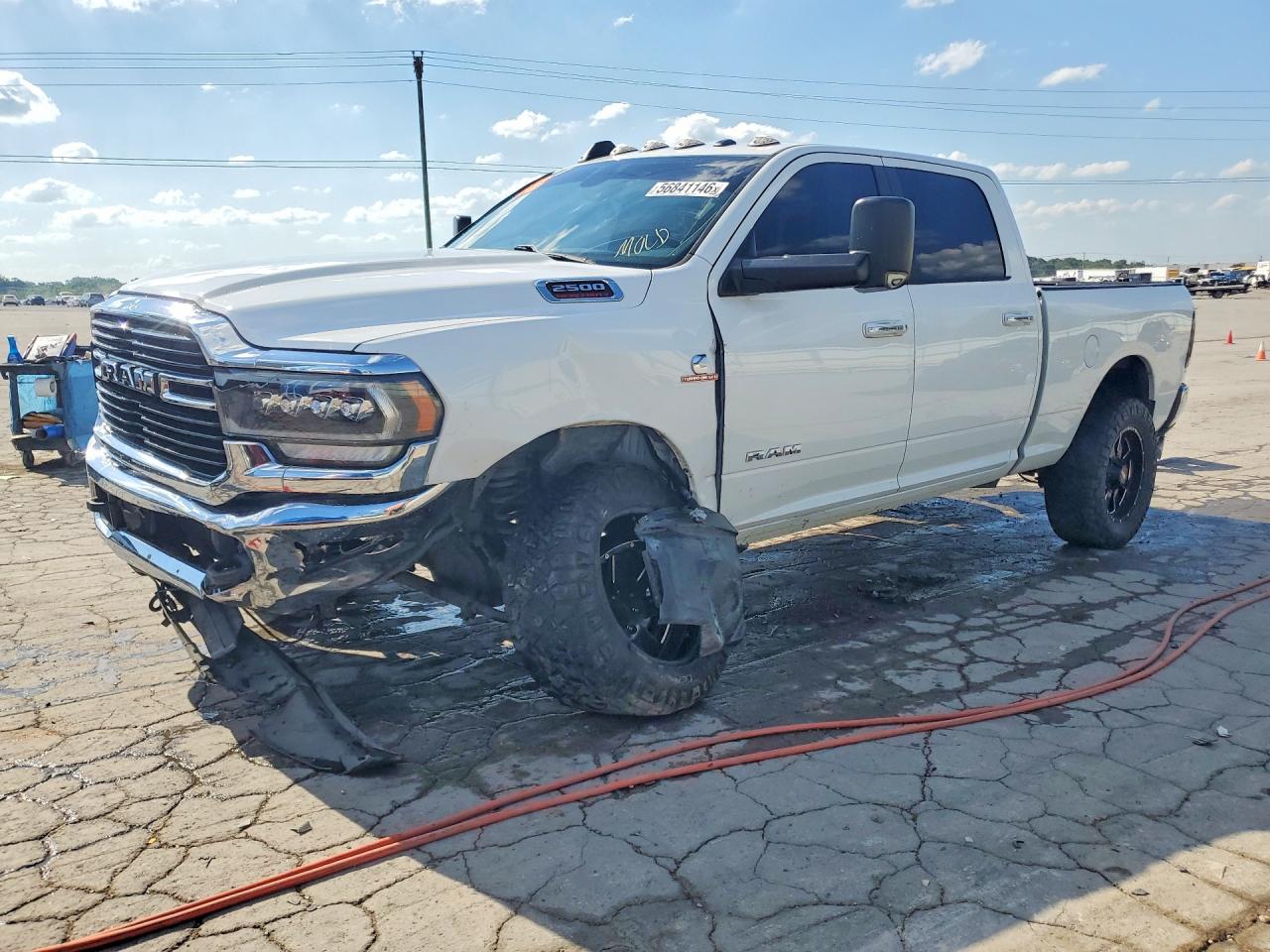 2019 Ram 2500 Big Horn White vin: 3C6UR5DL7KG563853