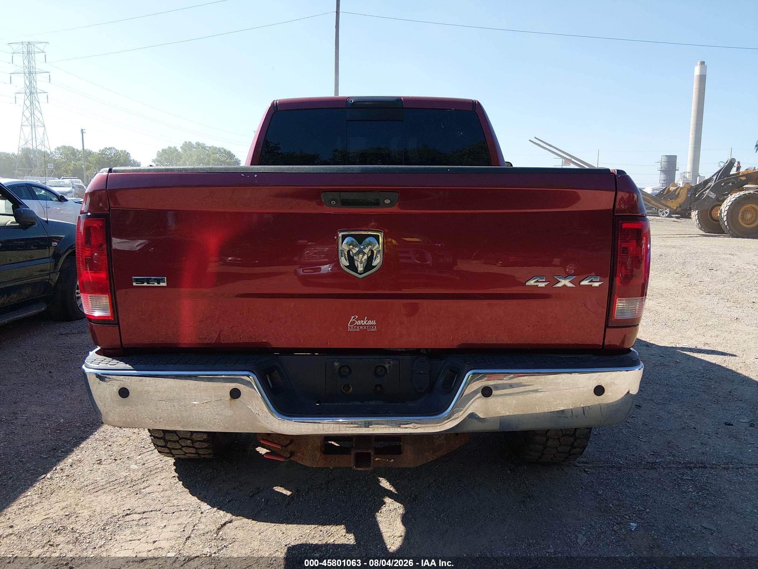 2013 Ram 2500 Slt Красный vin: 3C6UR5DL8DG543288