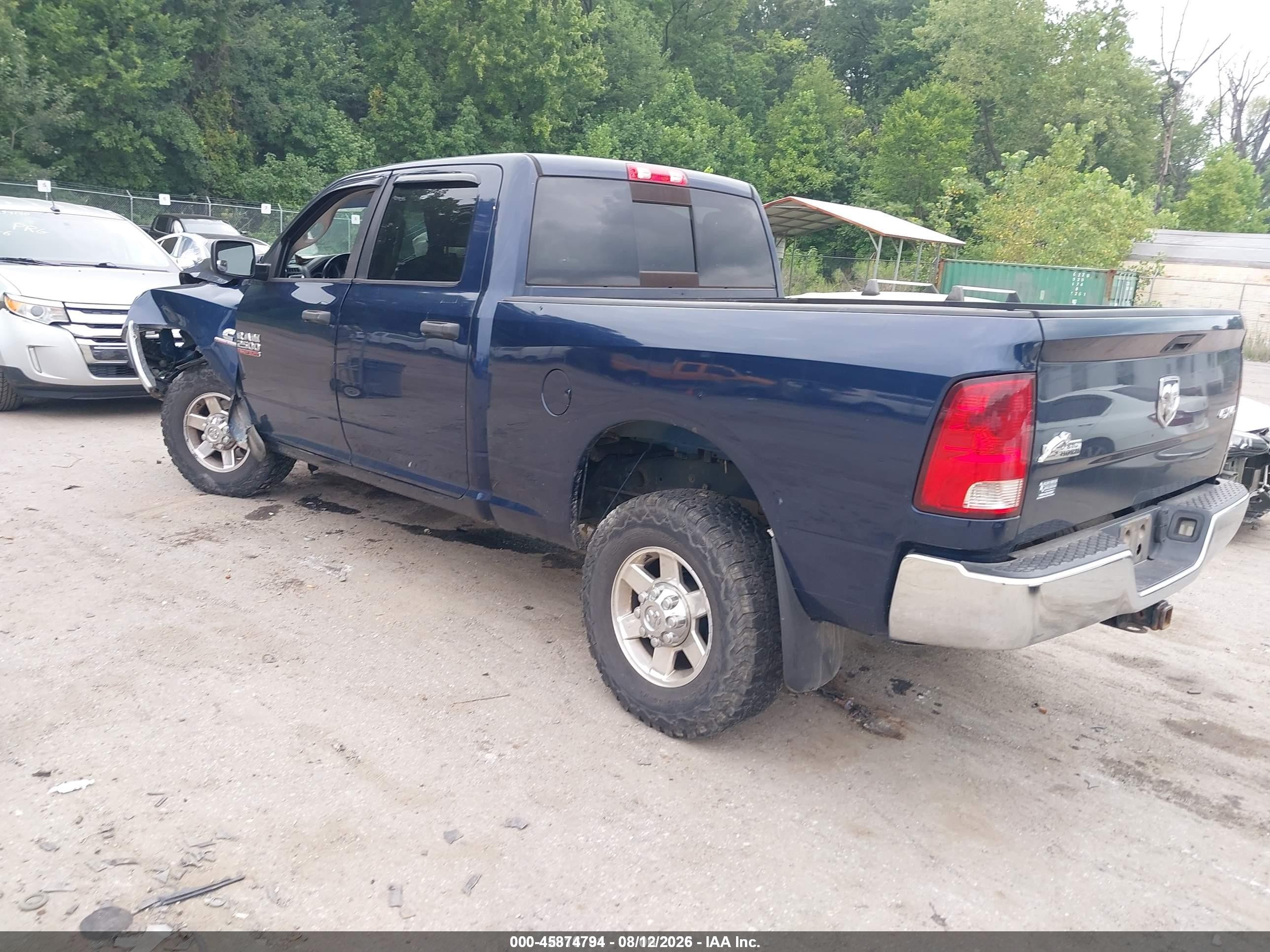2013 Ram 2500 Big Horn Dark Blue vin: 3C6UR5DL9DG538536
