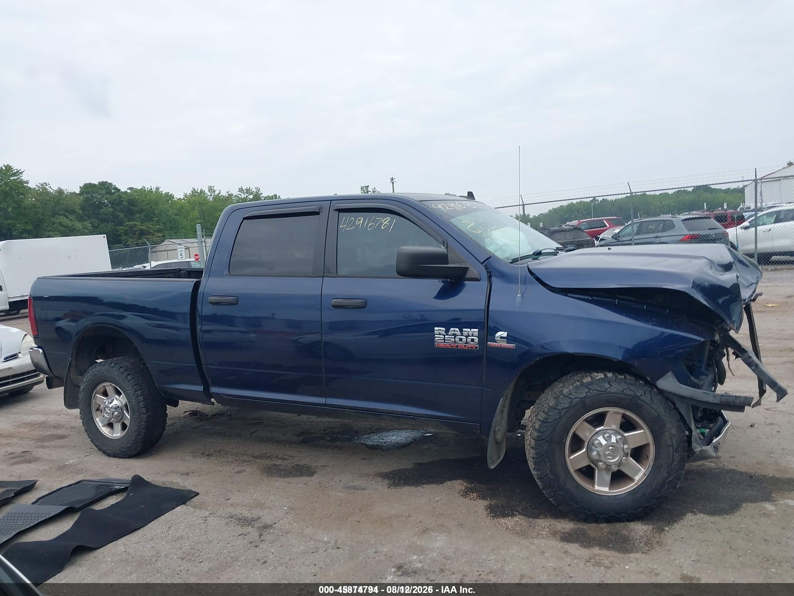 2013 Ram 2500 Big Horn Dark Blue vin: 3C6UR5DL9DG538536