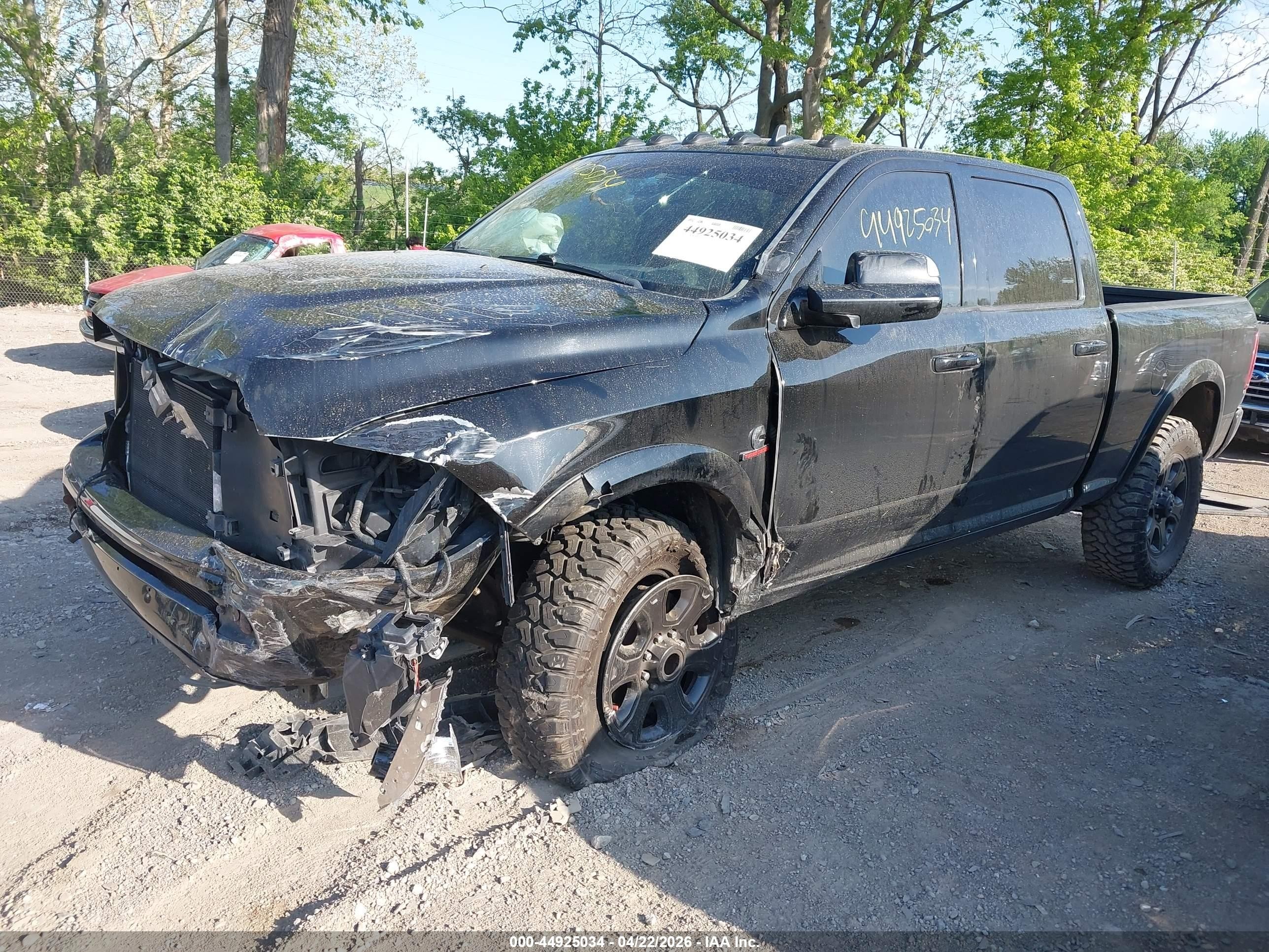 2014 Ram 2500 Big Horn Black vin: 3C6UR5DL9EG257290