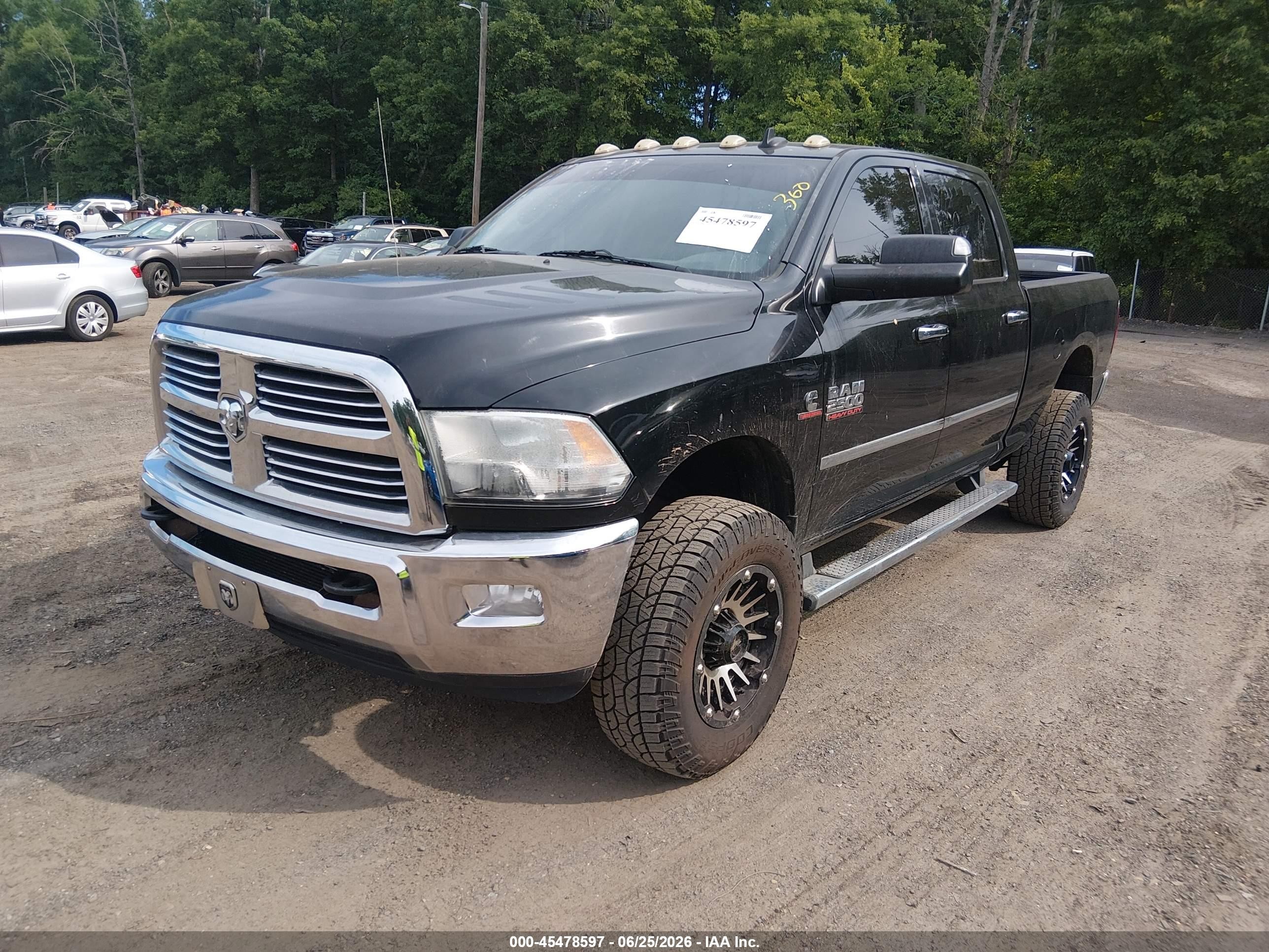 2014 Ram 2500 Big Horn Black vin: 3C6UR5DL9EG259105