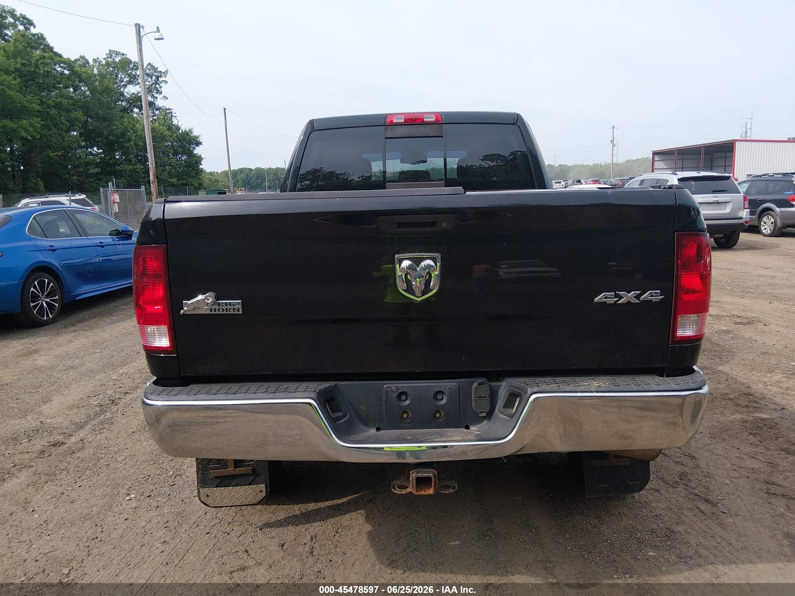 2014 Ram 2500 Big Horn Black vin: 3C6UR5DL9EG259105