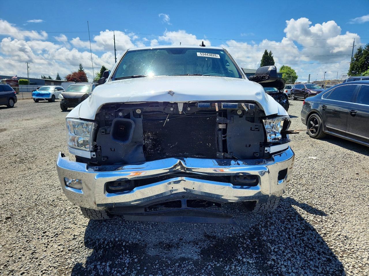2018 Ram 2500 Slt White vin: 3C6UR5DL9JG142635