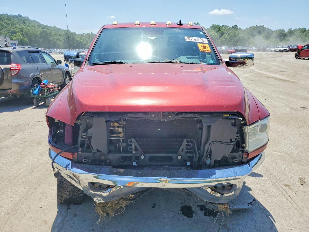 2014 Ram 2500 Laramie Maroon vin: 3C6UR5FJ2EG276677