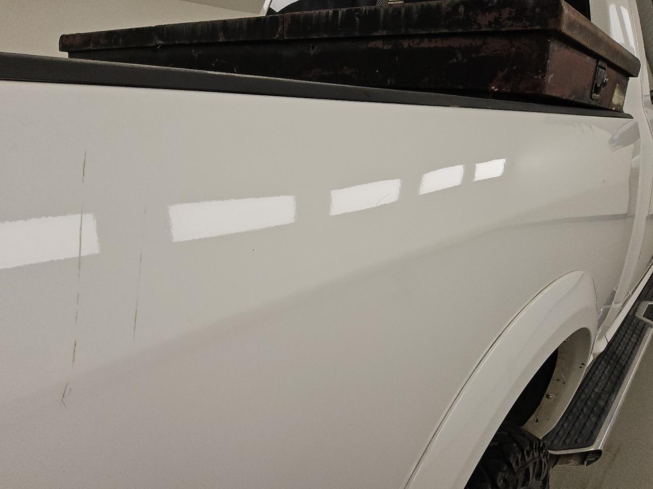 2014 Ram 2500 Laramie White vin: 3C6UR5FJ5EG233774 Damage: Right Qtr Panel, Chipped, 4