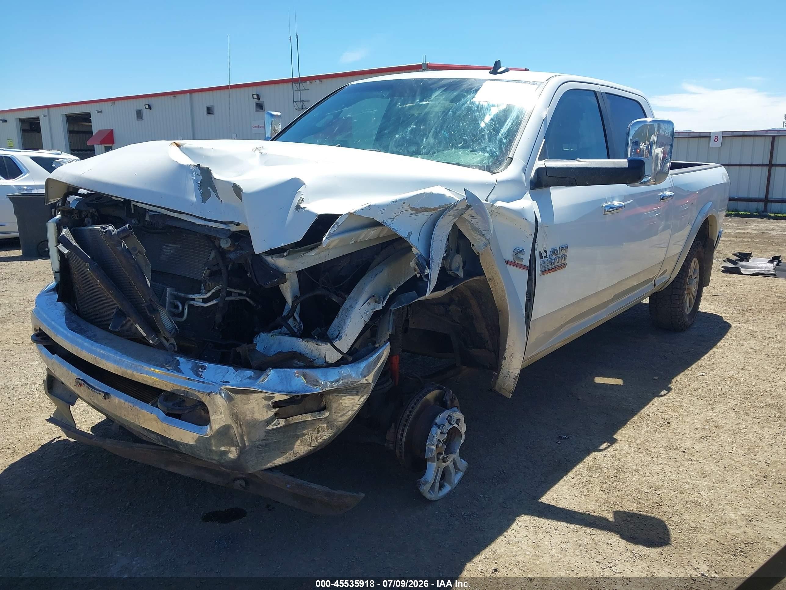 2014 Ram 2500 Laramie Белый vin: 3C6UR5FL2EG283792