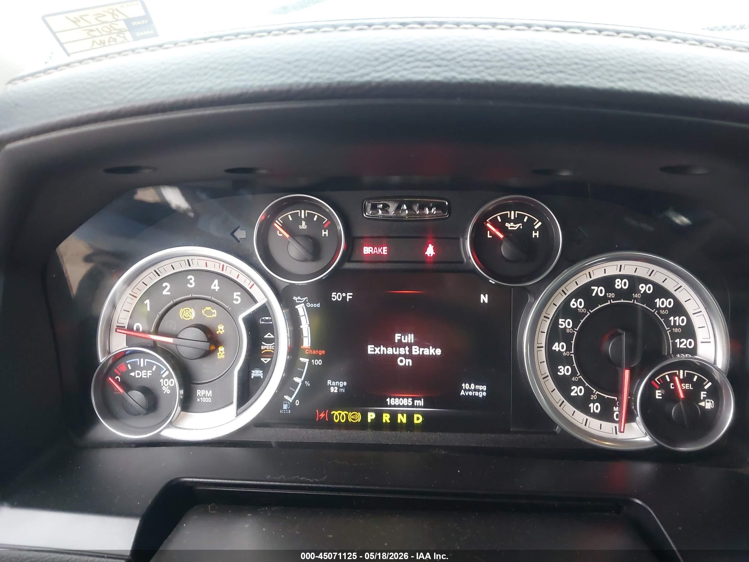 2015 Ram 2500 Laramie White vin: 3C6UR5FL2FG603467