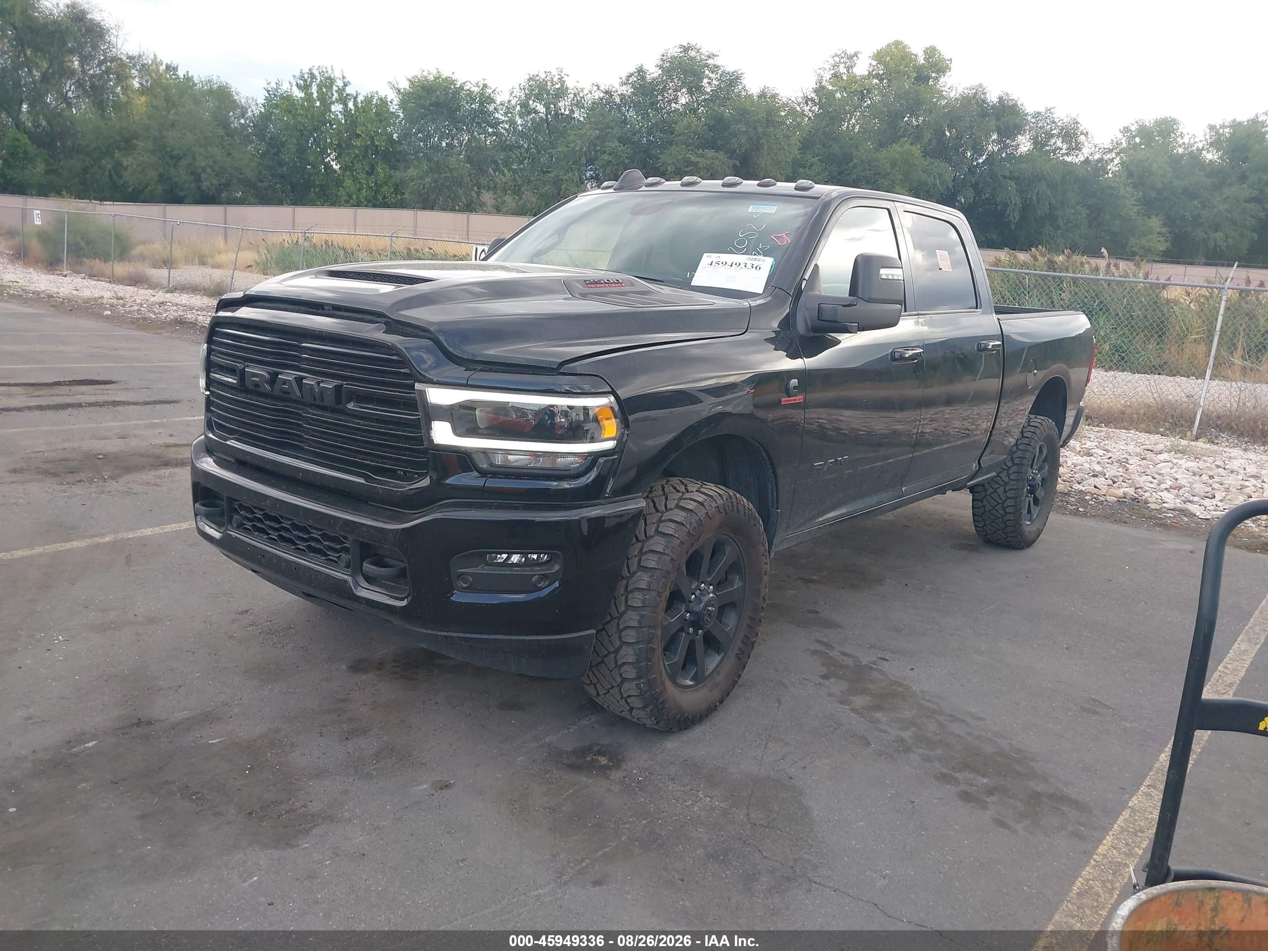 2024 Ram 2500 Laramie  4x4 6'4 Box Black vin: 3C6UR5FL2RG172052
