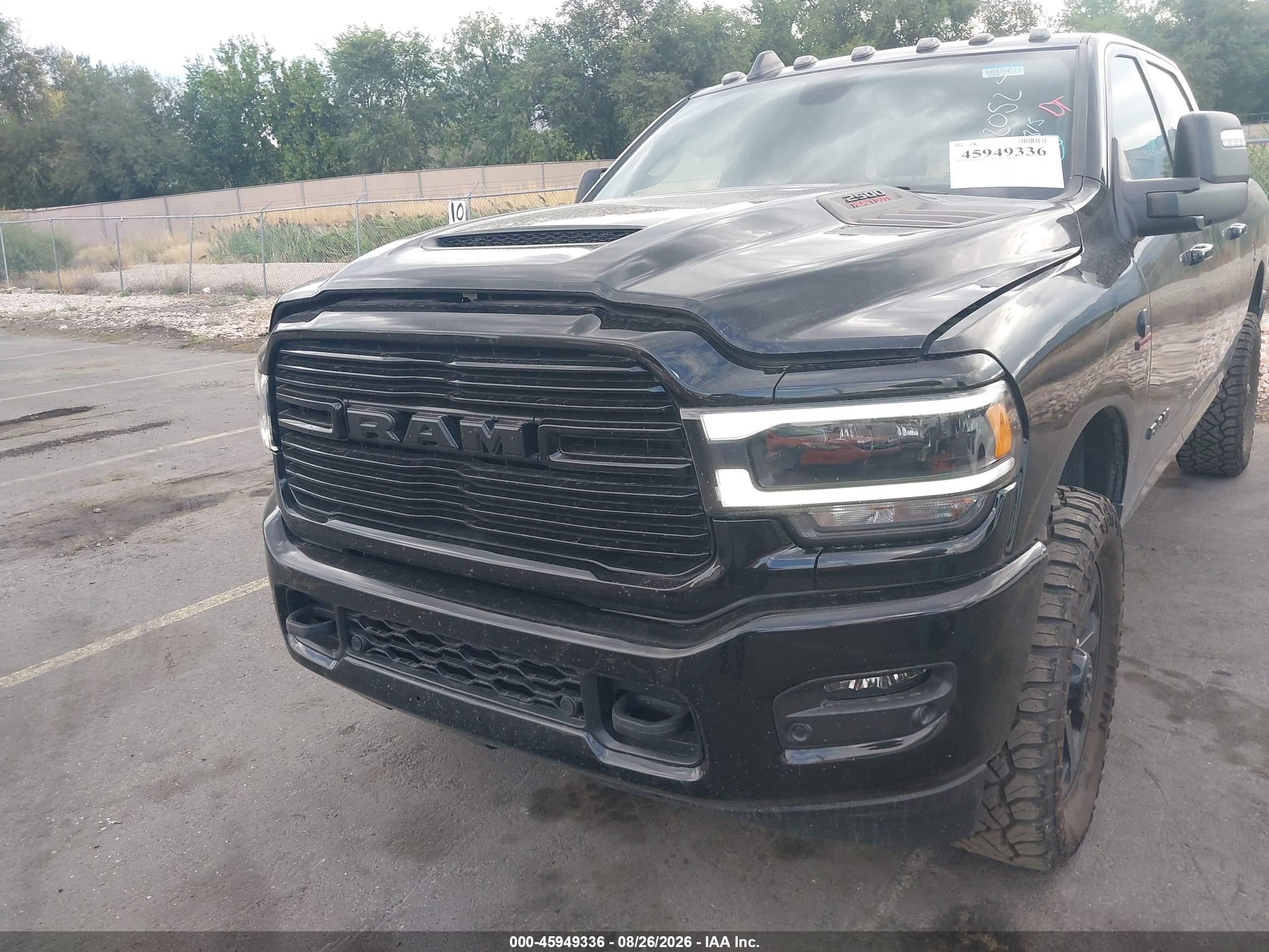 2024 Ram 2500 Laramie  4x4 6'4 Box Black vin: 3C6UR5FL2RG172052