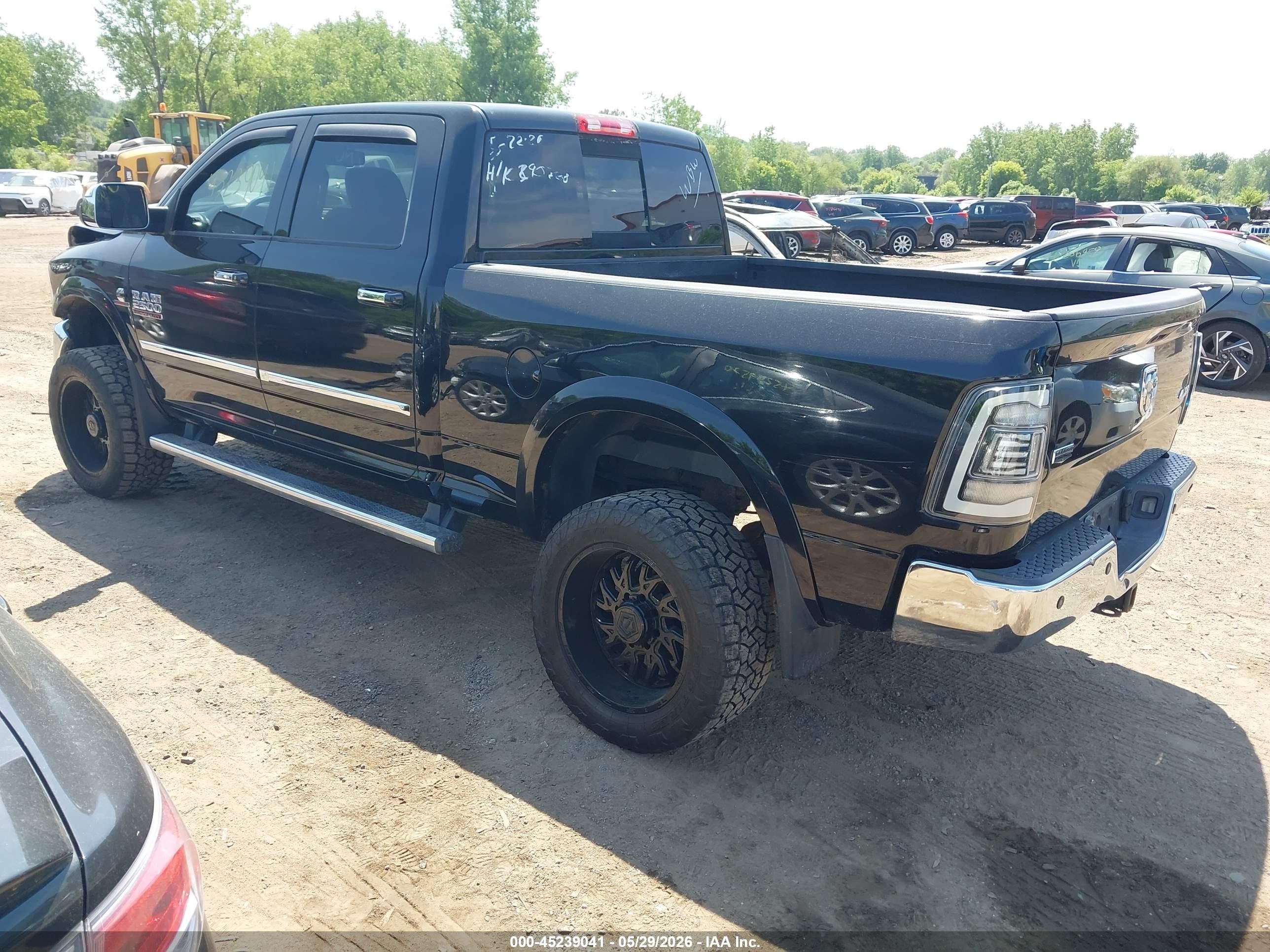 2013 Ram 2500 Laramie Черный vin: 3C6UR5FL3DG607850