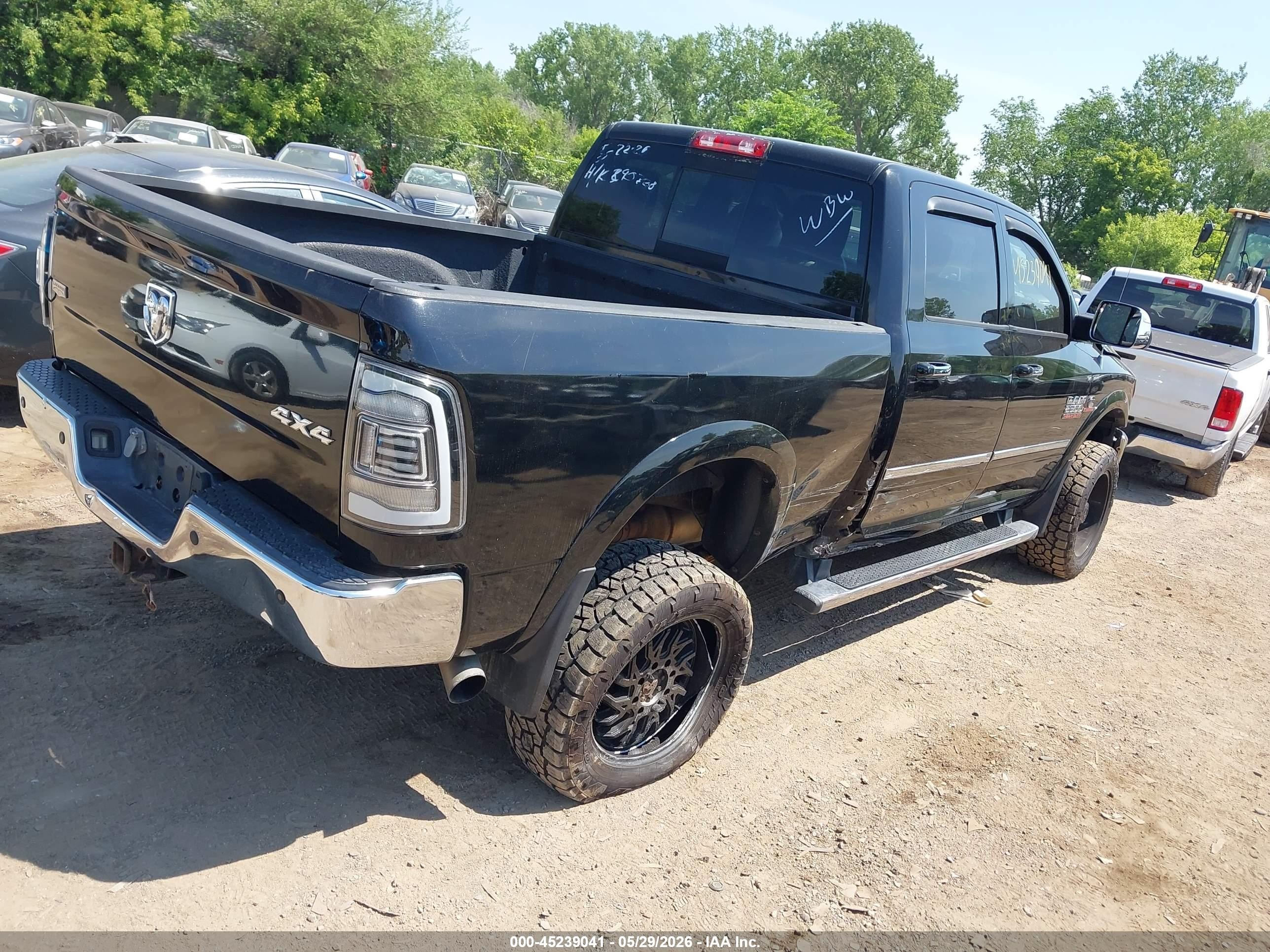 2013 Ram 2500 Laramie Черный vin: 3C6UR5FL3DG607850