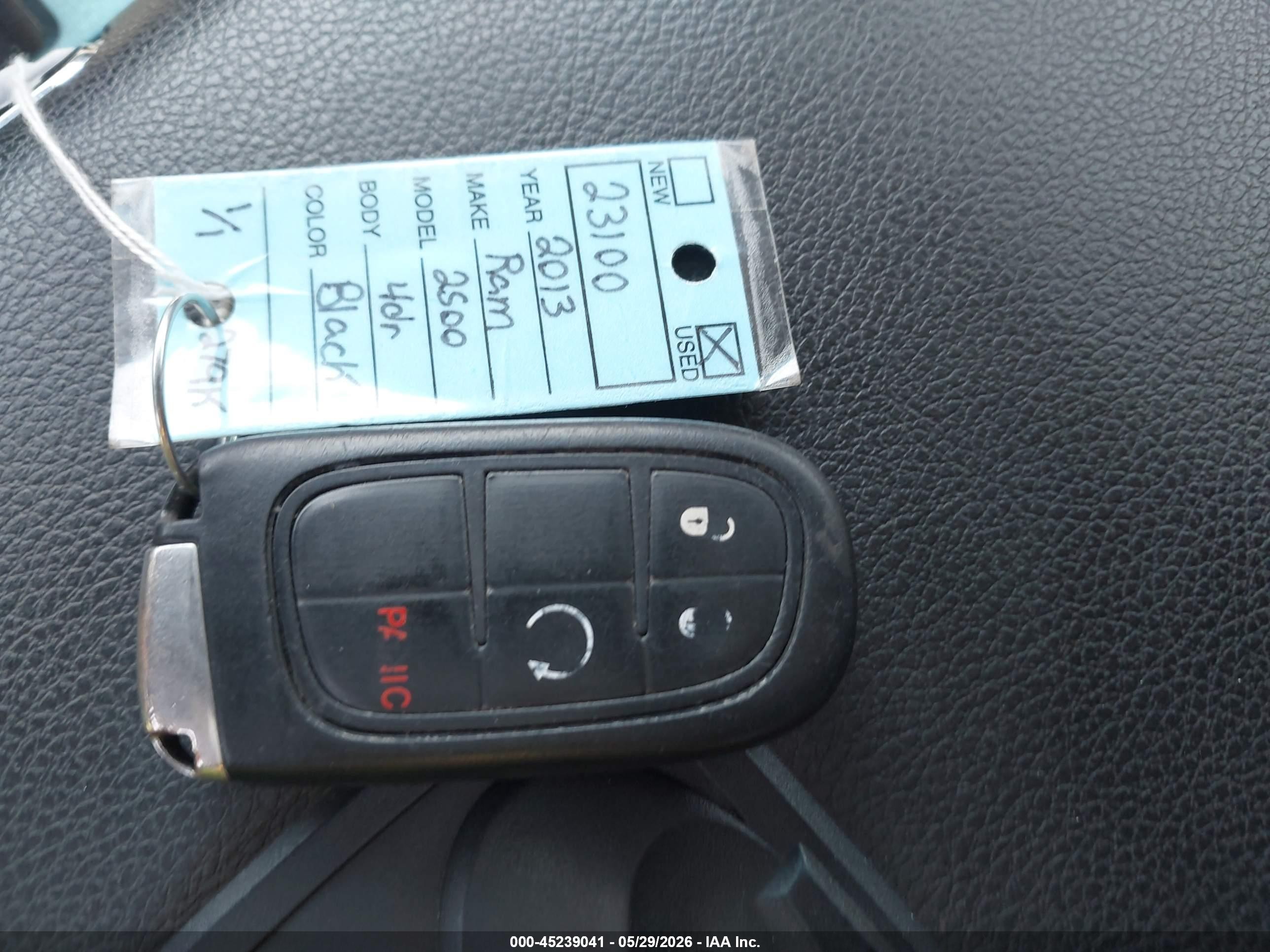 2013 Ram 2500 Laramie Черный vin: 3C6UR5FL3DG607850